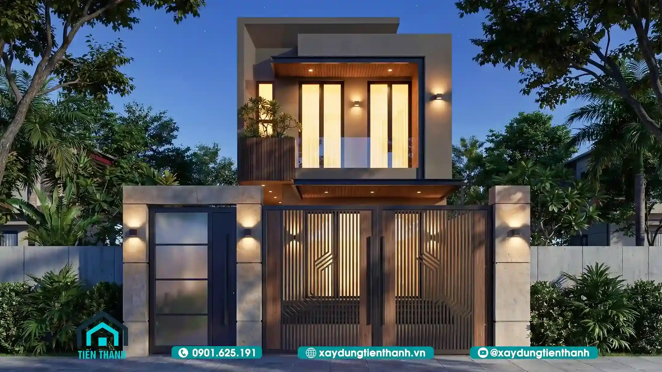 nha dep 2 tang 1 - 129+ Mẫu nh&agrave; đẹp 2 tầng thiết kế [ĐẸP NHẤT] chuẩn