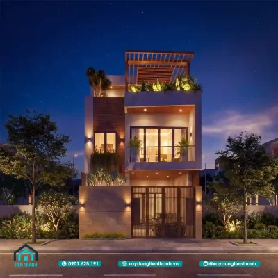 mau nha 3 tang dep nhat hien nay 1 400x400 - Mẫu nhà 3 tầng đẹp nhất hiện nay thiết kế [ĐỈNH CAO]