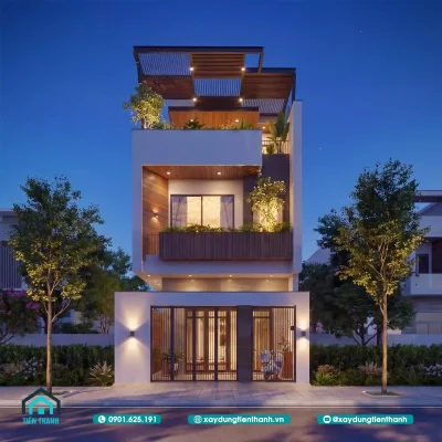 mau nha ong dep 3 tang 6m mat tien 400x400 - Mẫu nhà ống đẹp 3 tầng 6m mặt tiền [YÊU THÍCH NHẤT]