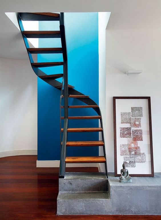 mau cau thang sat xoan dep 1 - #55 Mẫu cầu thang sắt đẹp [thích hợp] không gian nhà ở.