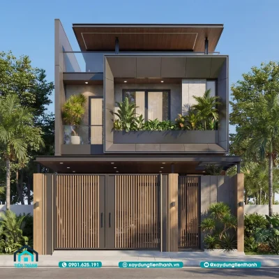 ban ve thiet ke nha 2 tang 1 1 400x400 - Bản Vẽ Thiết Kế Nhà 2 Tầng Hiện Đại: Tối ưu diện tích 7,5x20m