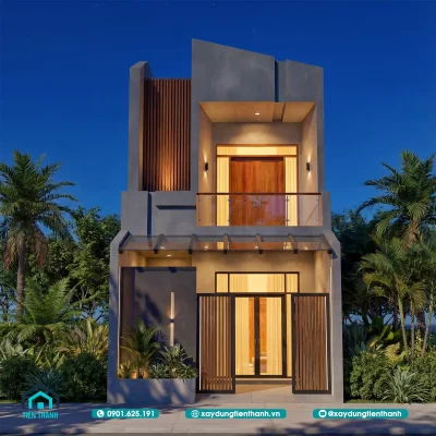 ban ve thiet ke nha 2 tang 10 400x400 - Bản Thiết Kế Nhà 2 Tầng Hiện Đại 5x10m: Tối Ưu Diện Tích Công Năng