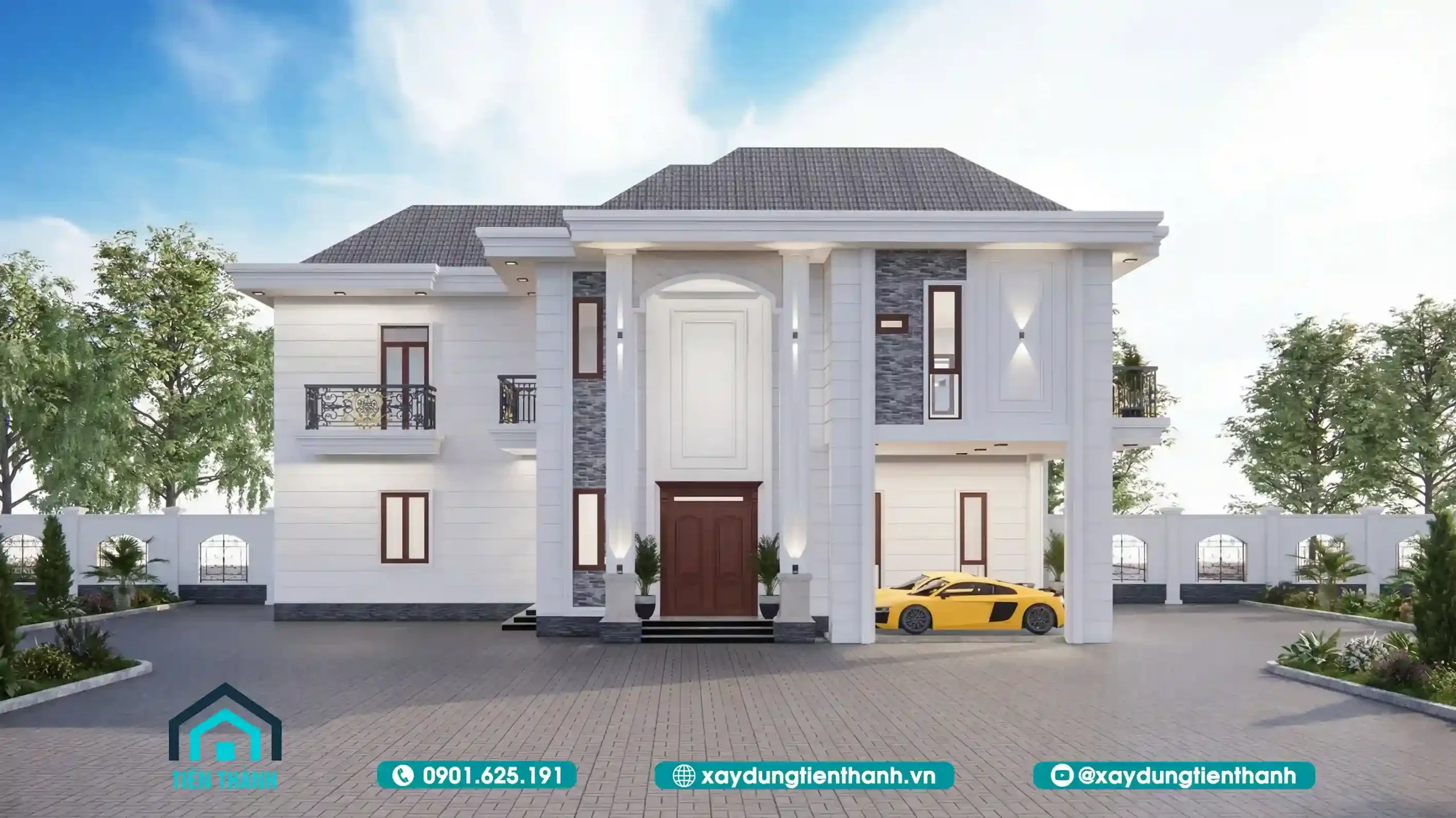 Biệt Thự 2 Tầng 200m2 Mái Nhật – Xu Hướng Thiết Kế Đẳng Cấp biet thu 2 tang 200m2 3 scaled - Biệt Thự 2 Tầng 200m2 Mái Nhật – Xu Hướng Thiết Kế Đẳng Cấp