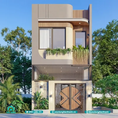 mau nha 2 tang 5mx20m 1 400x400 - Mẫu Nhà 2 Tầng 5m x 20m: Giải Pháp Kiến Trúc Hiện Đại Tối Ưu