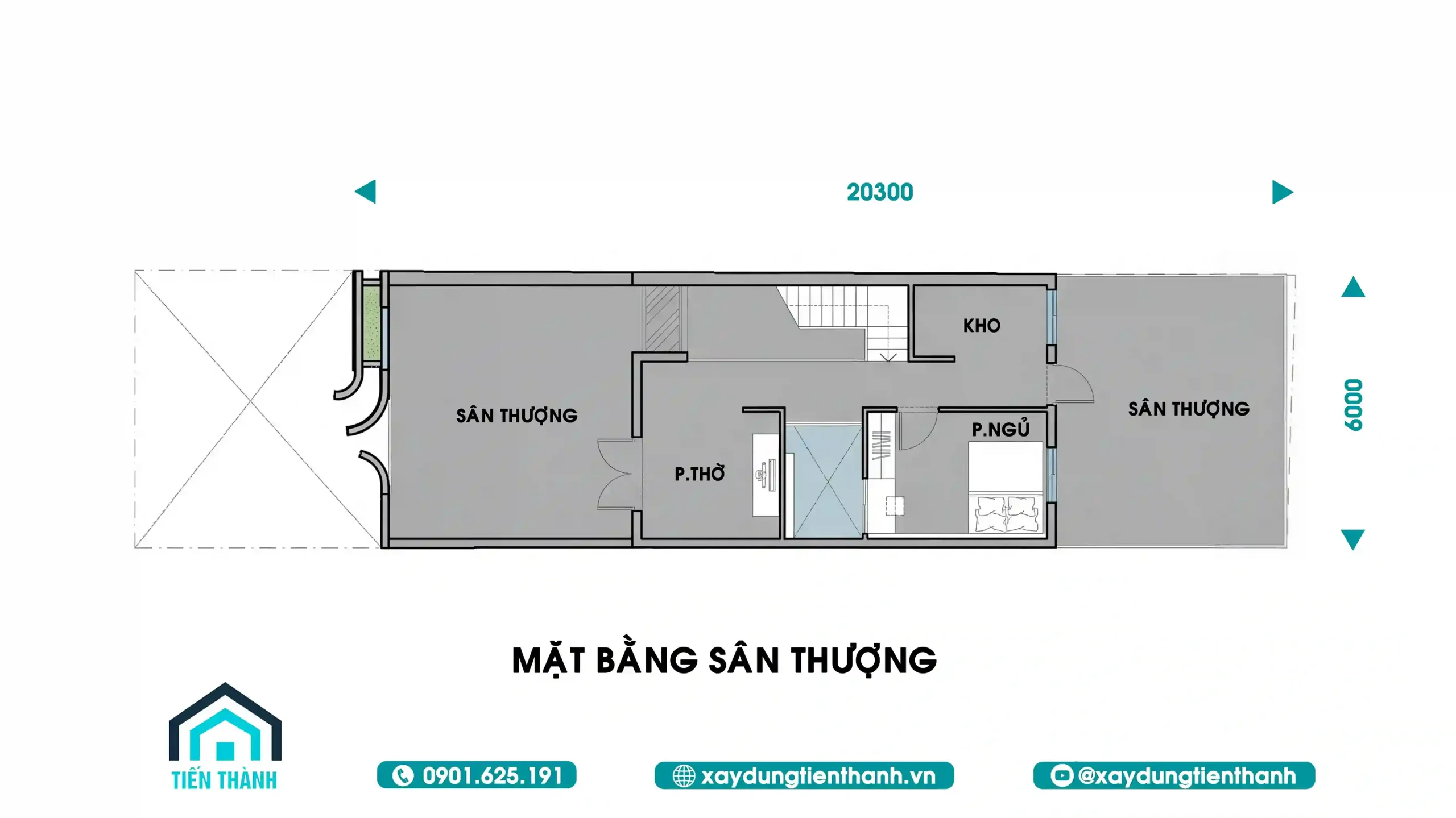Mẫu Nhà 2 Tầng Mặt Tiền 6m 3 Phòng Ngủ: Đẳng Cấp 6x20m mau nha 2 tang mat tien 6m 3 phong ngu 11 scaled - Mẫu Nhà 2 Tầng Mặt Tiền 6m 3 Phòng Ngủ: Đẳng Cấp 6x20m