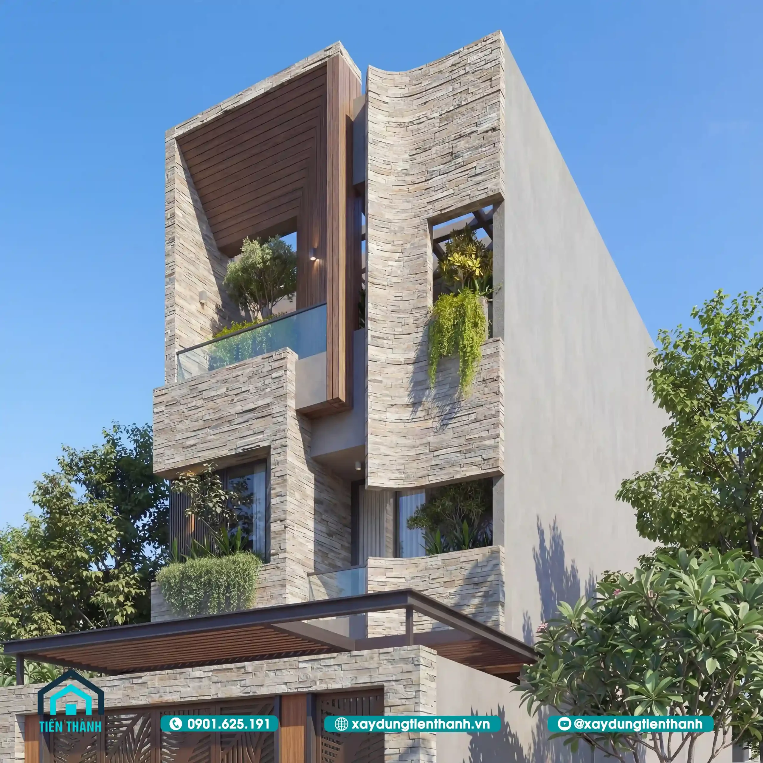 Mẫu Nhà 2 Tầng Mặt Tiền 6m 3 Phòng Ngủ: Đẳng Cấp 6x20m mau nha 2 tang mat tien 6m 3 phong ngu 5 scaled - Mẫu Nhà 2 Tầng Mặt Tiền 6m 3 Phòng Ngủ: Đẳng Cấp 6x20m