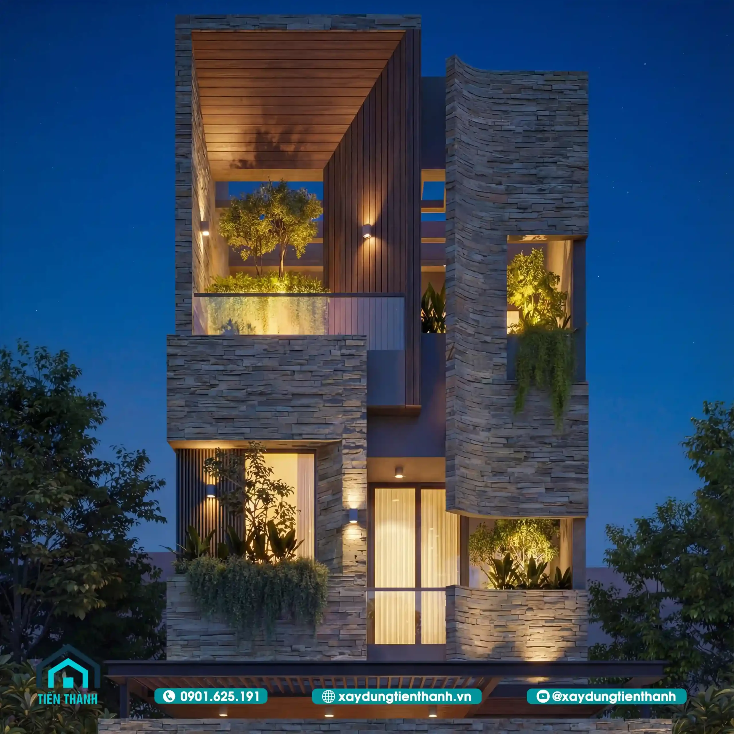 Mẫu Nhà 2 Tầng Mặt Tiền 6m 3 Phòng Ngủ: Đẳng Cấp 6x20m mau nha 2 tang mat tien 6m 3 phong ngu 7 scaled - Mẫu Nhà 2 Tầng Mặt Tiền 6m 3 Phòng Ngủ: Đẳng Cấp 6x20m