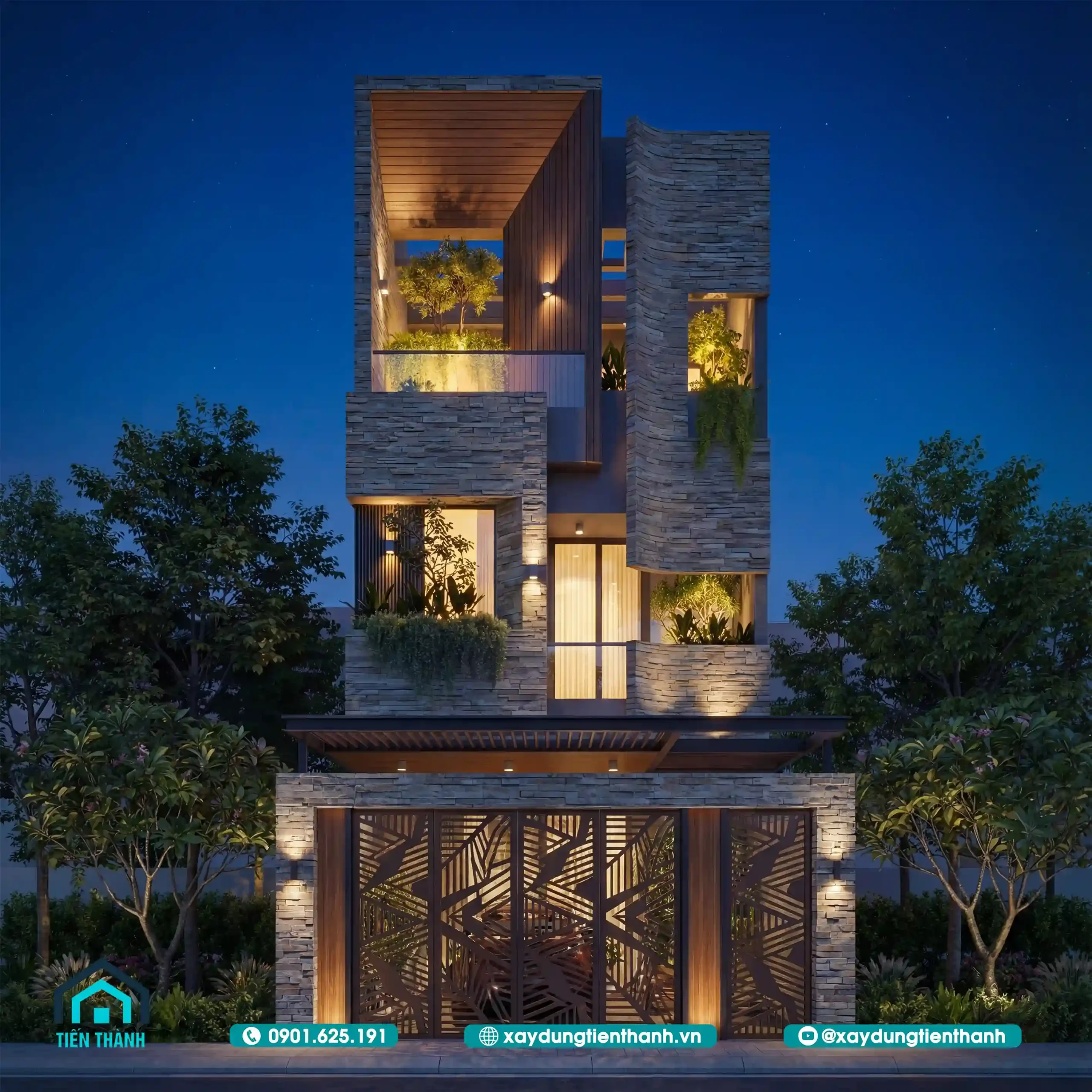 Mẫu Nhà 2 Tầng Mặt Tiền 6m 3 Phòng Ngủ: Đẳng Cấp 6x20m mau nha 2 tang mat tien 6m 3 phong ngu 8 scaled - Mẫu Nhà 2 Tầng Mặt Tiền 6m 3 Phòng Ngủ: Đẳng Cấp 6x20m