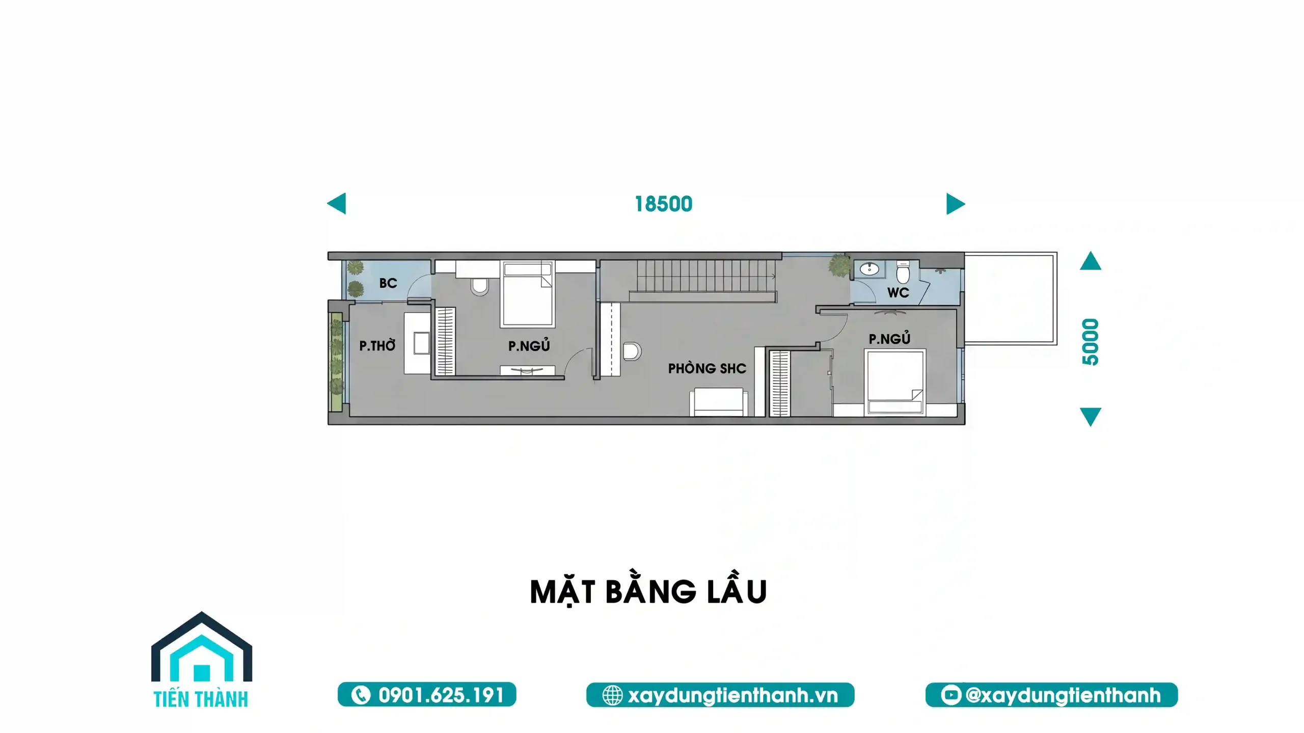 Mẫu Nhà Phố 2 Tầng Mặt Tiền 5m: Xu Hướng Kiến Trúc Hiện Đại mau nha pho 2 tang mat tien 5m 15 scaled - Mẫu Nhà Phố 2 Tầng Mặt Tiền 5m: Xu Hướng Kiến Trúc Hiện Đại