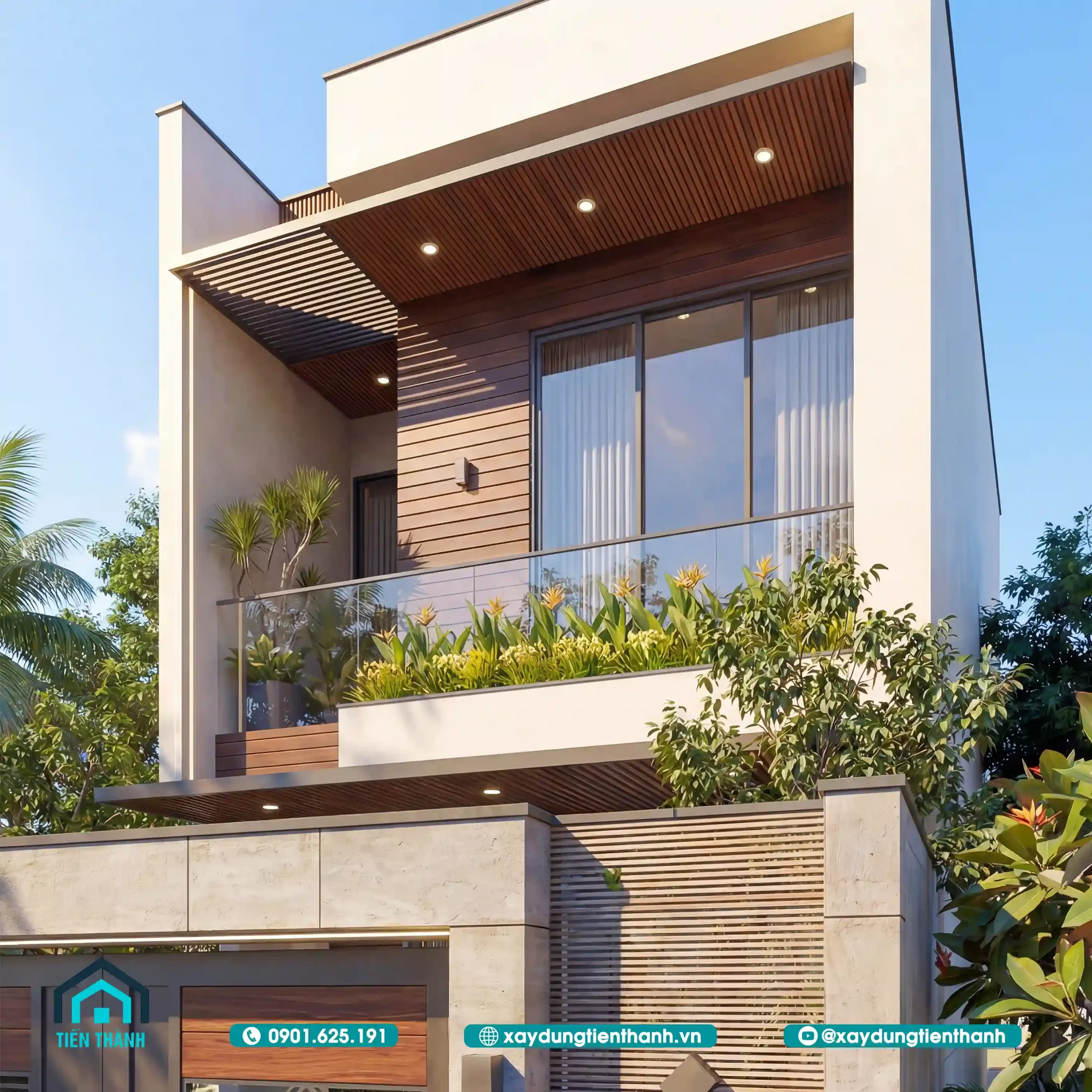 Mẫu Nhà Phố 2 Tầng Mặt Tiền 5m: Xu Hướng Kiến Trúc Hiện Đại mau nha pho 2 tang mat tien 5m 6 scaled - Mẫu Nhà Phố 2 Tầng Mặt Tiền 5m: Xu Hướng Kiến Trúc Hiện Đại