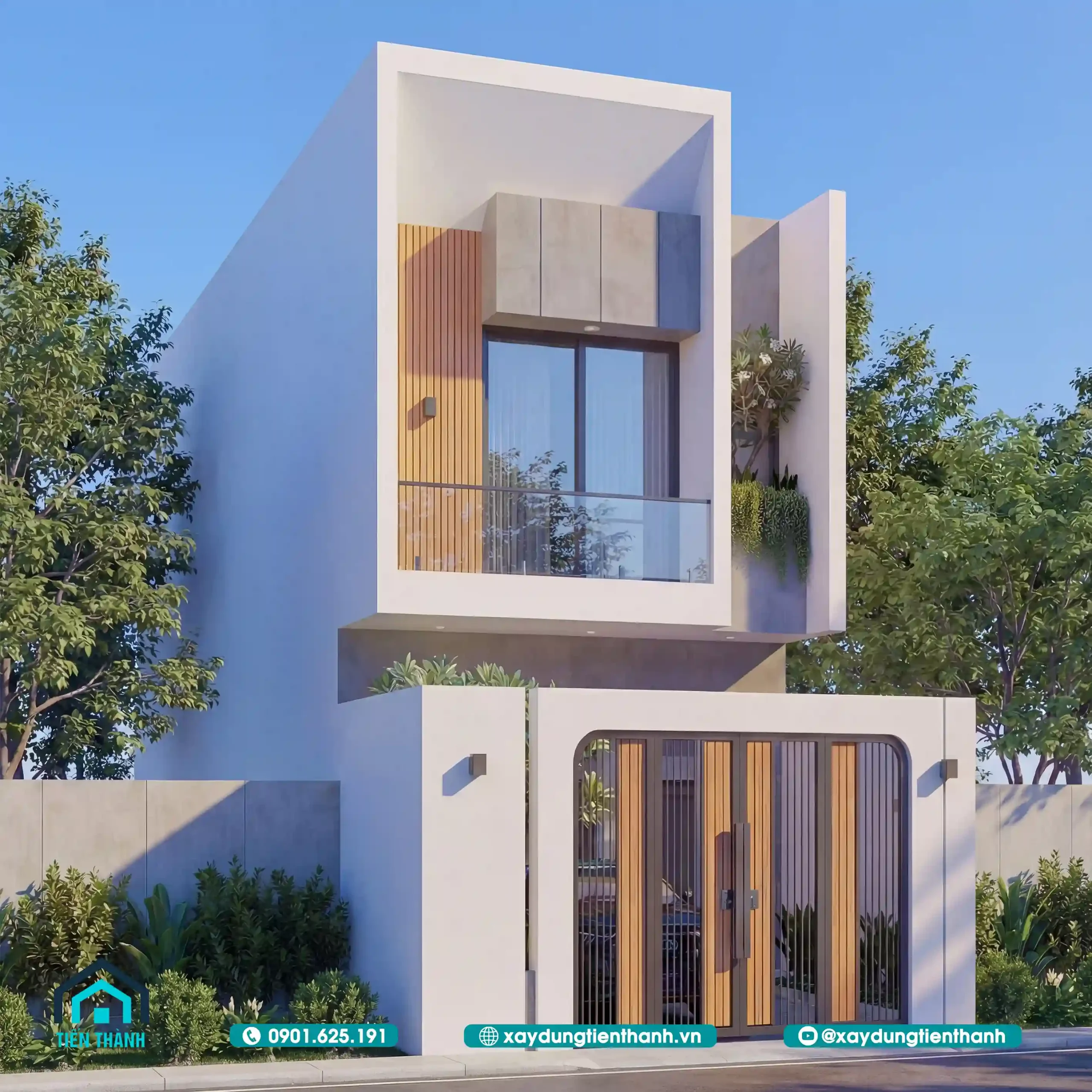 Mẫu Nhà Rộng 5m Dài 20m 2 Tầng Hiện Đại Chuẩn Mực thiết kế mau nha rong 5m dai 20m 2 tang 2 scaled - Mẫu Nhà Rộng 5m Dài 20m 2 Tầng Hiện Đại Chuẩn Mực thiết kế