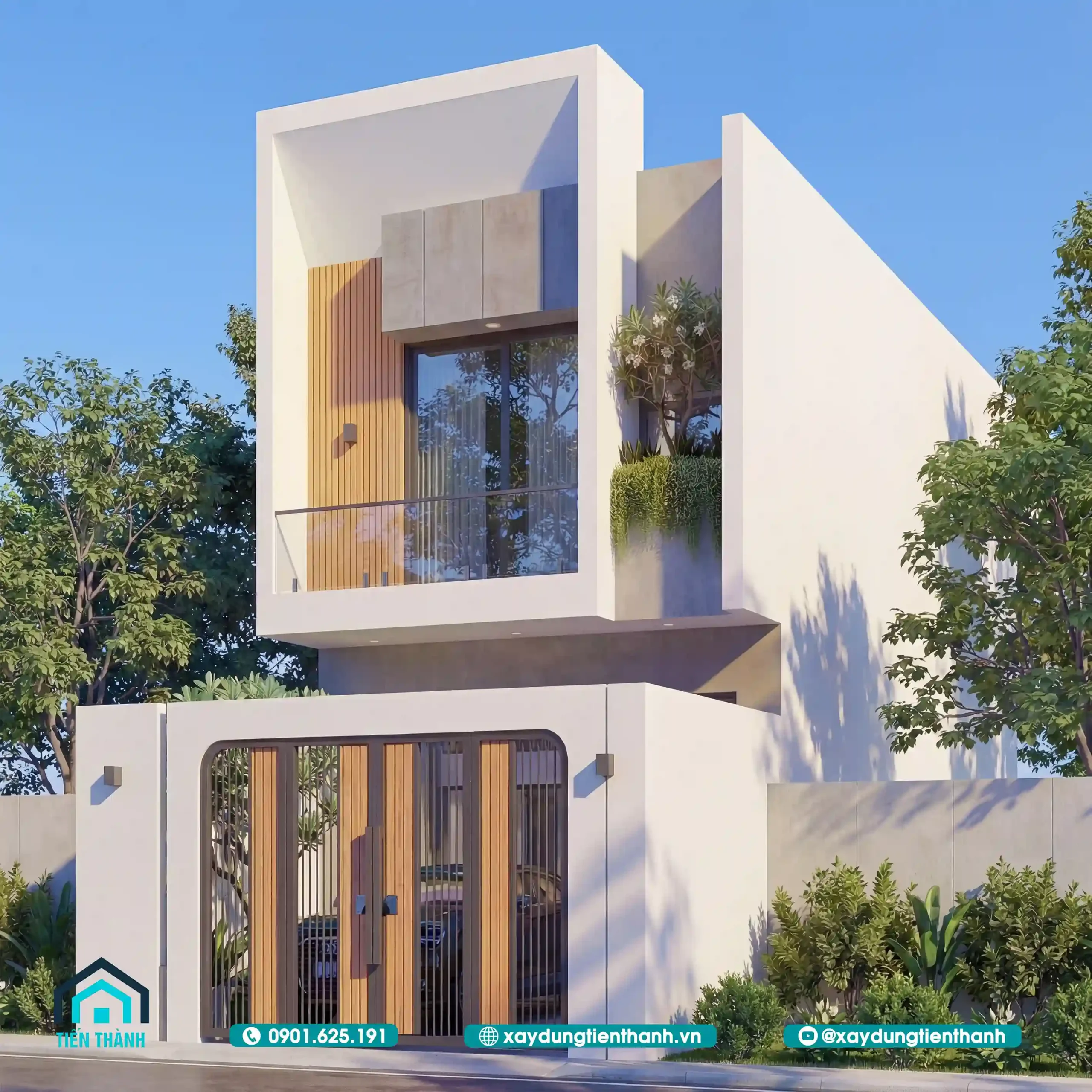 Mẫu Nhà Rộng 5m Dài 20m 2 Tầng Hiện Đại Chuẩn Mực thiết kế mau nha rong 5m dai 20m 2 tang 3 scaled - Mẫu Nhà Rộng 5m Dài 20m 2 Tầng Hiện Đại Chuẩn Mực thiết kế