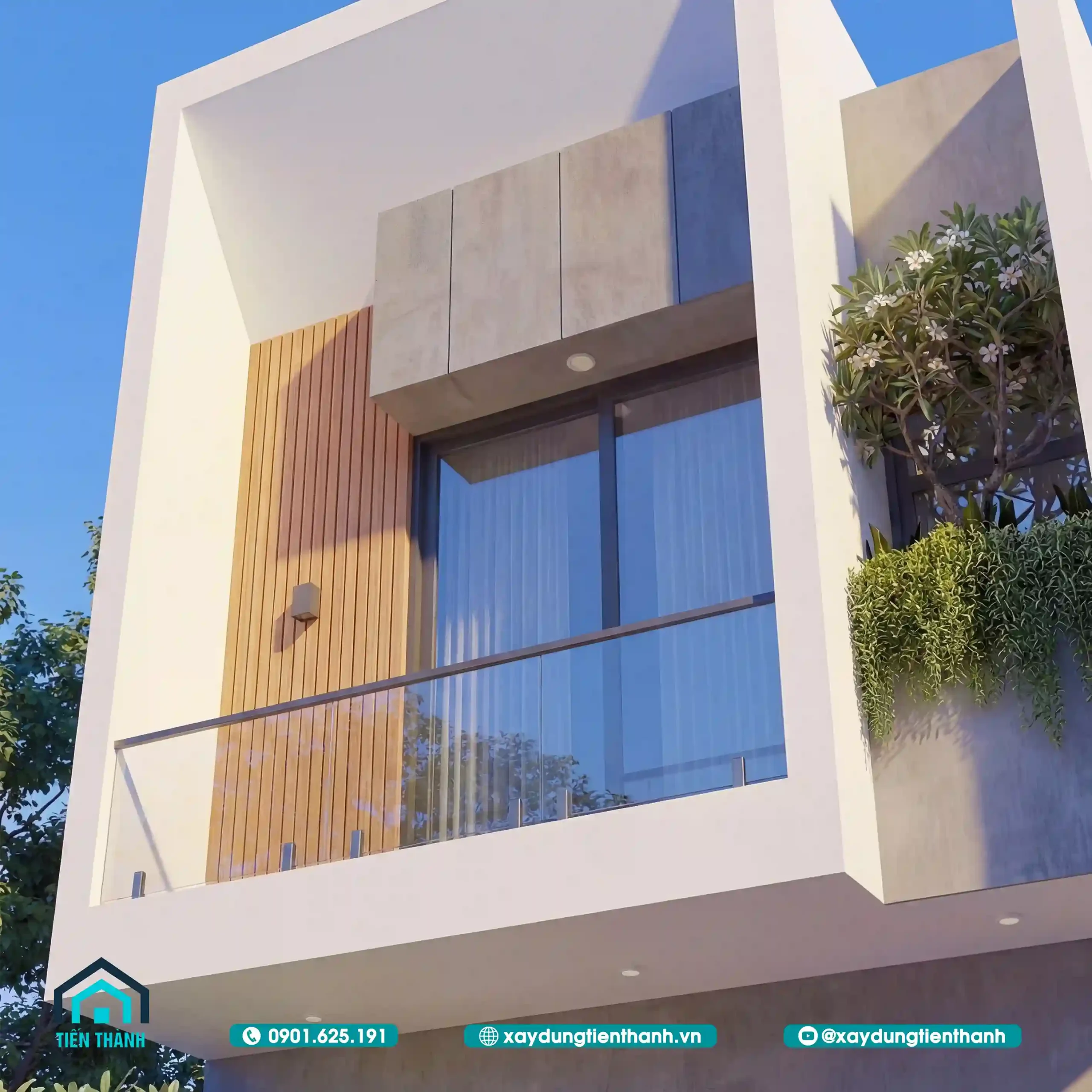 Mẫu Nhà Rộng 5m Dài 20m 2 Tầng Hiện Đại Chuẩn Mực thiết kế mau nha rong 5m dai 20m 2 tang 5 scaled - Mẫu Nhà Rộng 5m Dài 20m 2 Tầng Hiện Đại Chuẩn Mực thiết kế