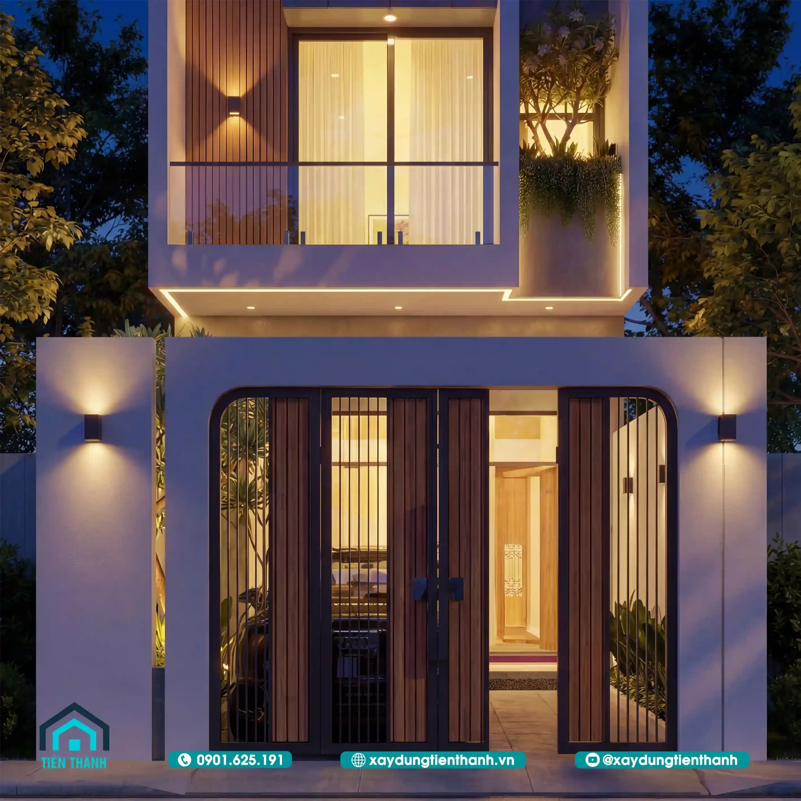 Mẫu Nhà Rộng 5m Dài 20m 2 Tầng Hiện Đại Chuẩn Mực thiết kế mau nha rong 5m dai 20m 2 tang 7 scaled - Mẫu Nhà Rộng 5m Dài 20m 2 Tầng Hiện Đại Chuẩn Mực thiết kế