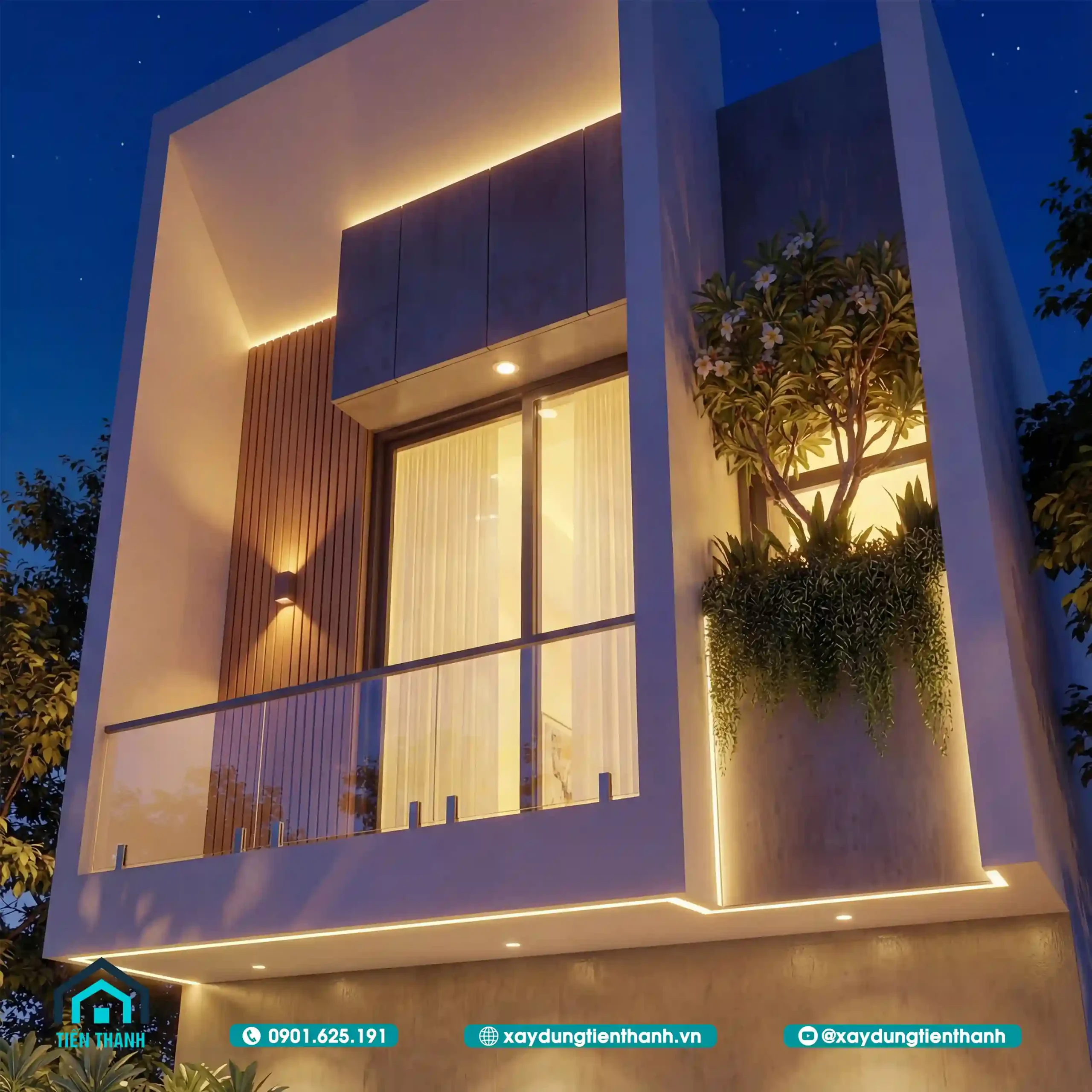 Mẫu Nhà Rộng 5m Dài 20m 2 Tầng Hiện Đại Chuẩn Mực thiết kế mau nha rong 5m dai 20m 2 tang 8 scaled - Mẫu Nhà Rộng 5m Dài 20m 2 Tầng Hiện Đại Chuẩn Mực thiết kế