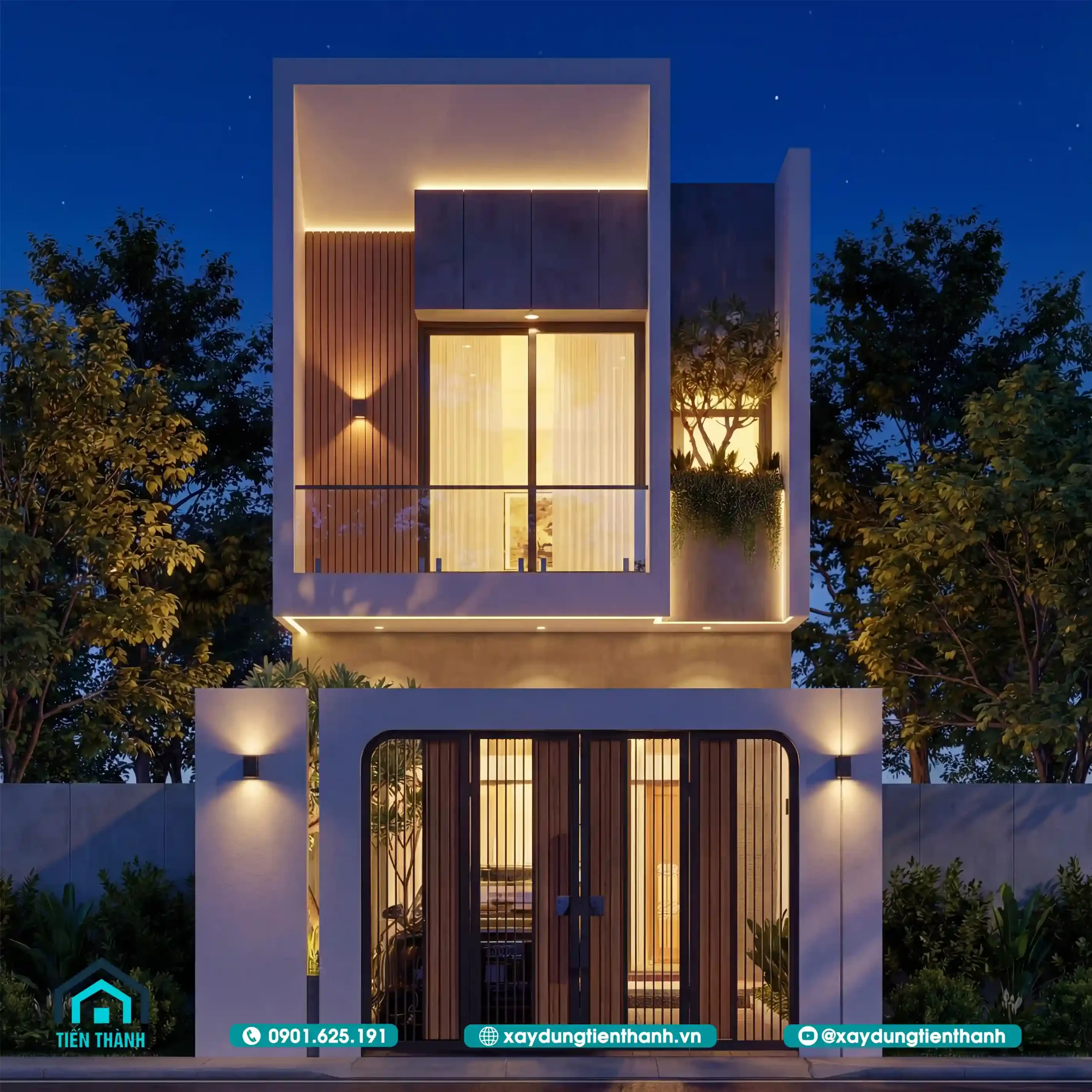 Mẫu Nhà Rộng 5m Dài 20m 2 Tầng Hiện Đại Chuẩn Mực thiết kế mau nha rong 5m dai 20m 2 tang 9 scaled - Mẫu Nhà Rộng 5m Dài 20m 2 Tầng Hiện Đại Chuẩn Mực thiết kế