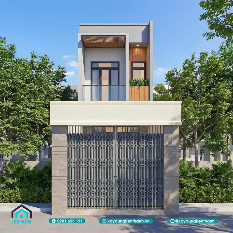 nha 2 tang 4x28m 4 800x800 - Mẫu Nh&agrave; 2 Tầng Hiện Đại: Xu Hướng Kiến Tr&uacute;c Tối Ưu Kh&ocirc;ng Gian