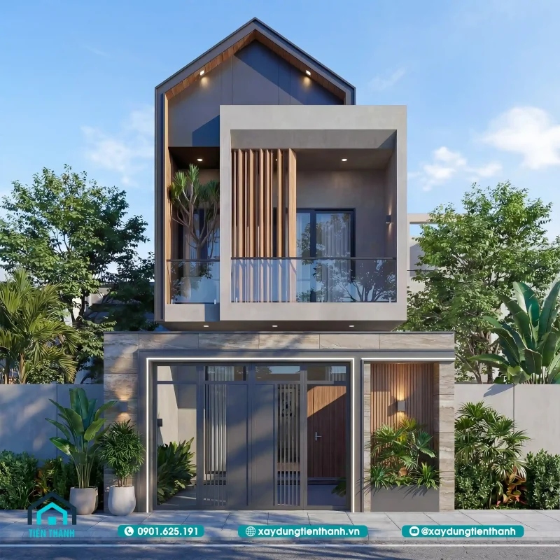 nha 2 tang hien dai 1 800x800 - Mẫu Nh&agrave; 2 Tầng Hiện Đại: Xu Hướng Kiến Tr&uacute;c Tối Ưu Kh&ocirc;ng Gian