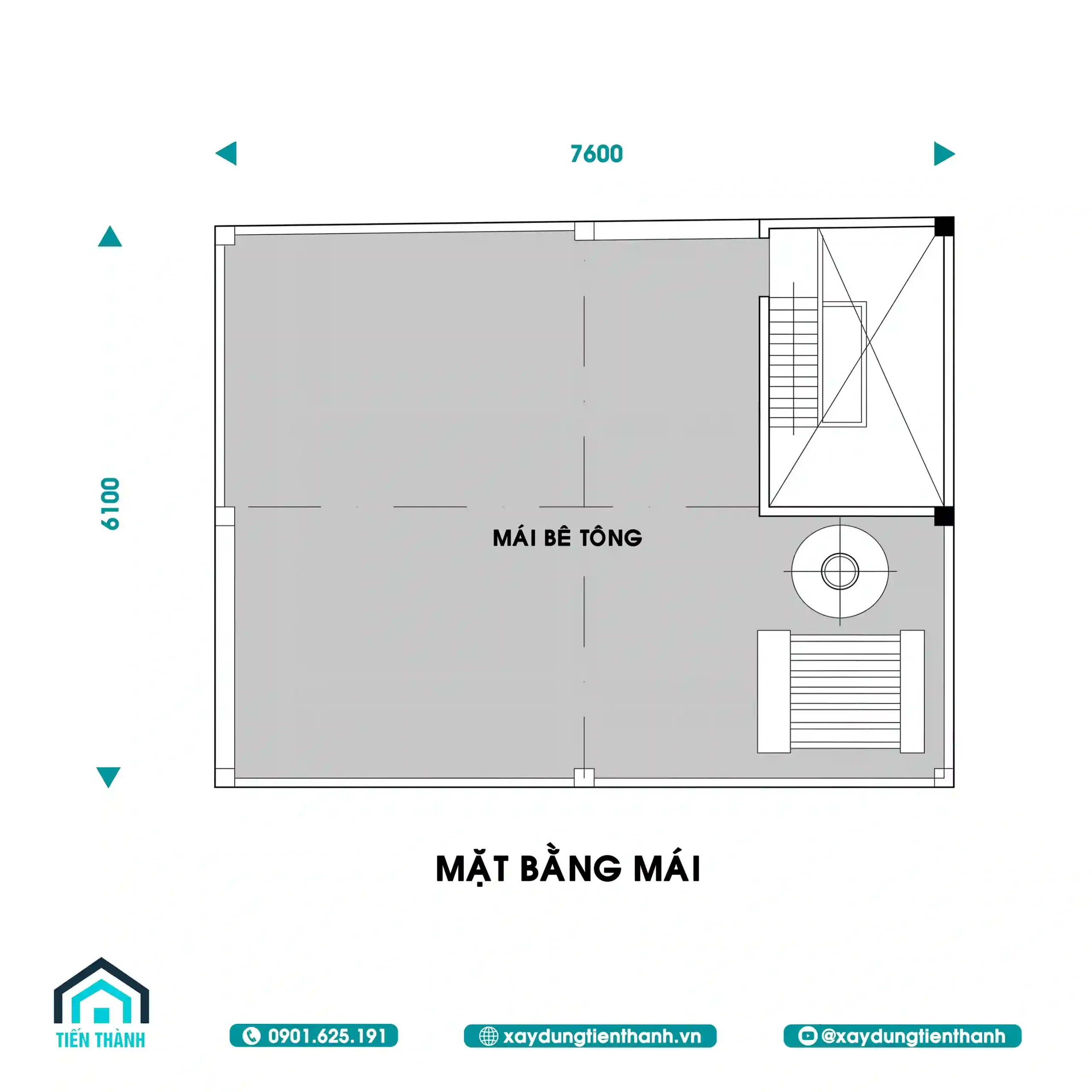 Mẫu Nhà 2 Tầng Mái Bằng Đơn Giản 6x7m Đẹp Sắc Nét nha 2 tang mai bang don gian 3 scaled - Mẫu Nhà 2 Tầng Mái Bằng Đơn Giản 6x7m Đẹp Sắc Nét