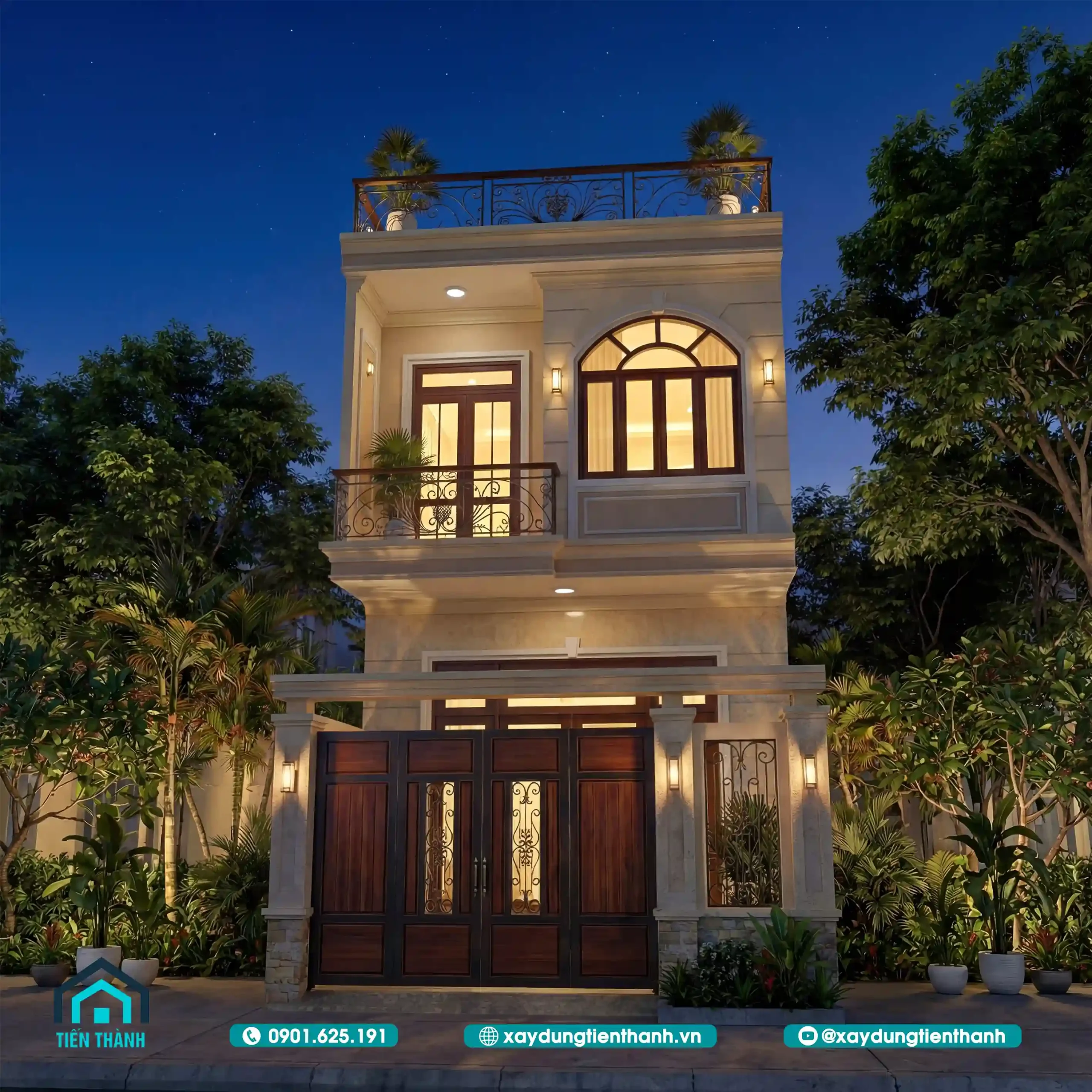 Mẫu Nhà 2 Tầng Mái Bằng Đơn Giản 6x7m Đẹp Sắc Nét nha 2 tang mai bang don gian 9 scaled - Mẫu Nhà 2 Tầng Mái Bằng Đơn Giản 6x7m Đẹp Sắc Nét