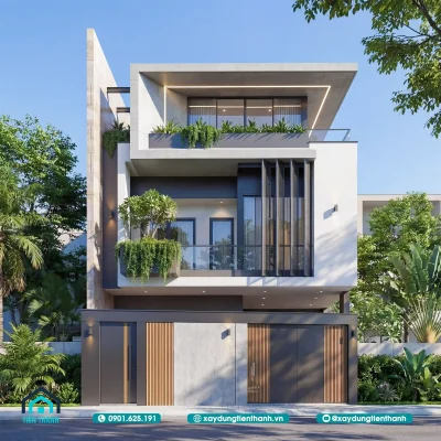 nha 2 tang ngang 8m 1 400x400 - Mẫu Nhà 2 Tầng Ngang 8m Hiện Đại: Đẳng Cấp Kiến Trúc