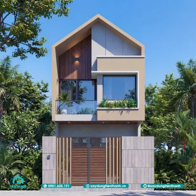 nha 2 tang nong thon 1 400x400 - Mẫu Nhà 2 Tầng Nông Thôn Hiện Đại: Thiết Kế Đột Phá