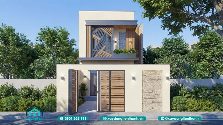 nha 6m 2 tang dep 1 711x400 - Mẫu Nhà 6m 2 Tầng Đẹp Hiện Đại: Giải Pháp Kiến Trúc Tối Ưu