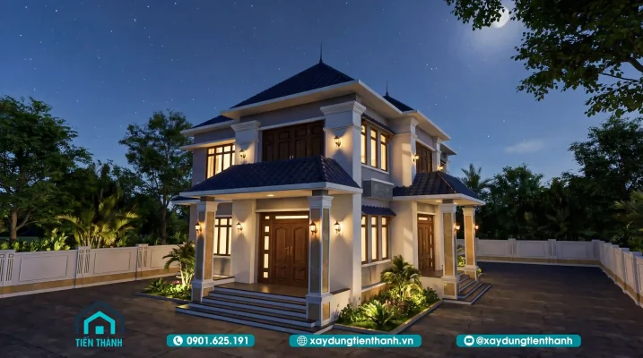 nha mai nhat 2 tang 5 phong ngu 10 717x400 - Nhà Mái Nhật 2 Tầng 5 Phòng Ngủ: Xu Hướng Thiết Kế Đẳng Cấp