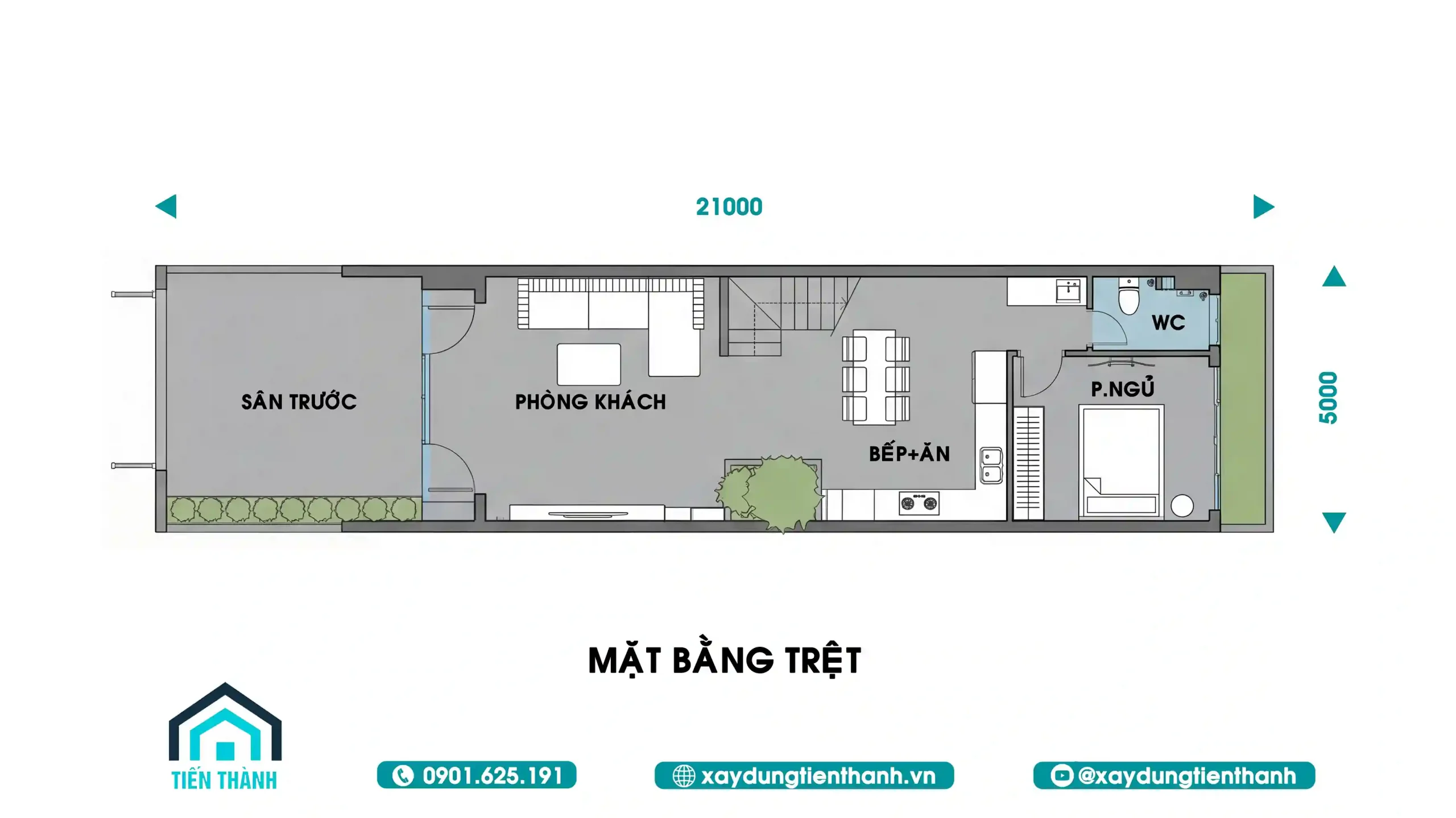 Phối Cảnh Mặt Tiền Nhà Phố 5m 2 Tầng: Tối Ưu Công Năng phoi canh mat tien nha pho 5m 2 tang 11 scaled - Phối Cảnh Mặt Tiền Nhà Phố 5m 2 Tầng: Tối Ưu Công Năng