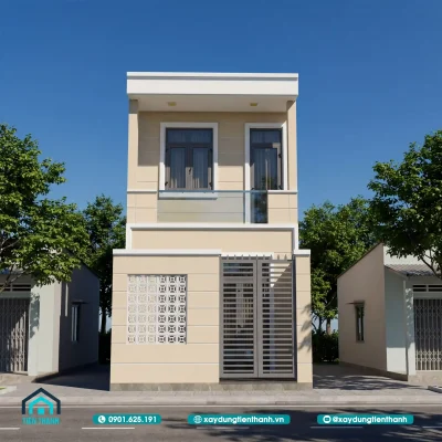 thiet ke nha 2 tang 4x11m 4 400x400 - Thiết Kế Nhà 2 Tầng 4x11m – Hoàn Hảo Cho Diện Tích Hẹp