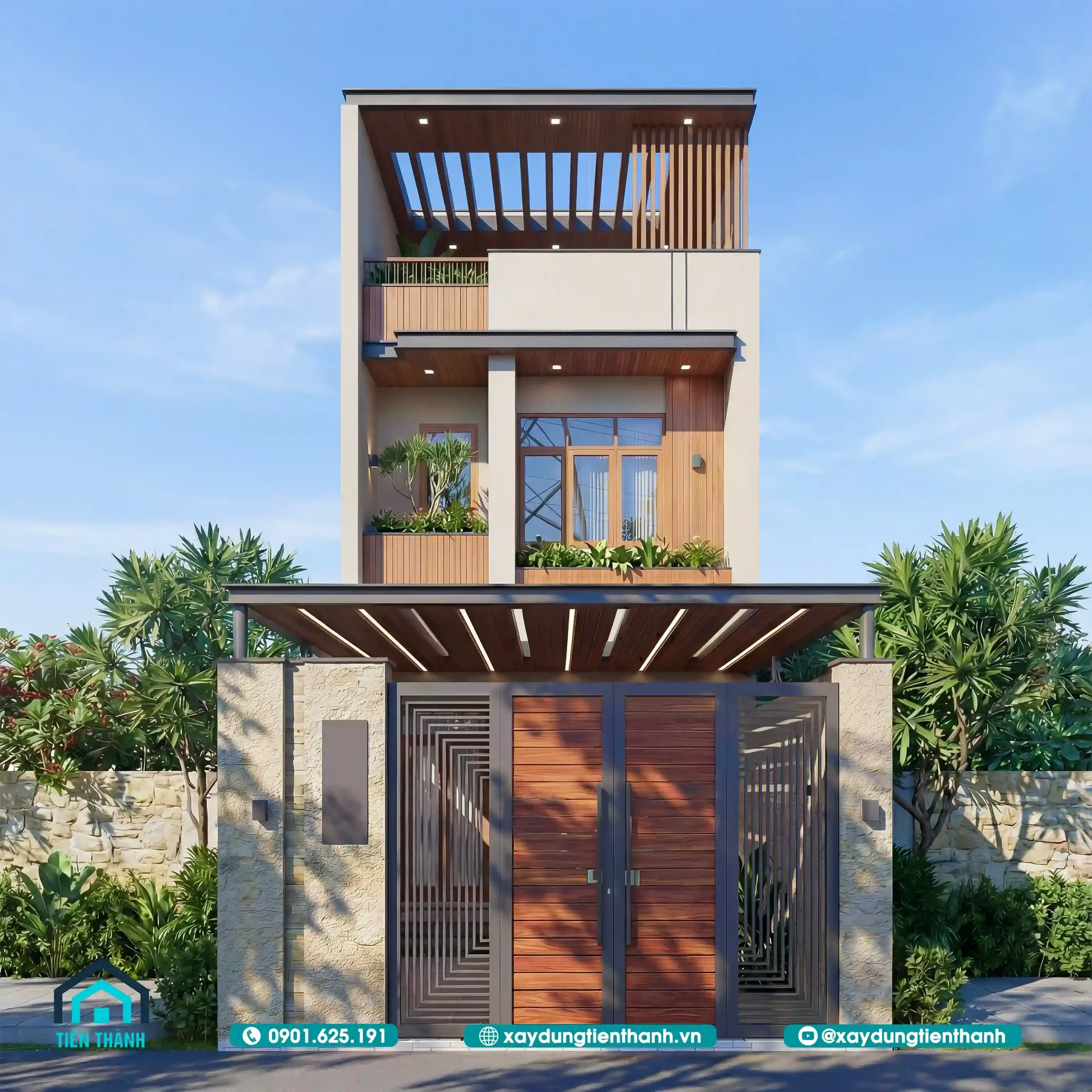 Thiết Kế Nhà 2 Tầng Đẹp: Giải PhápTối Ưu Diện tích 5,2x27m thiet ke nha 2 tang dep 1 scaled - Thiết Kế Nhà 2 Tầng Đẹp: Giải PhápTối Ưu Diện tích 5,2x27m