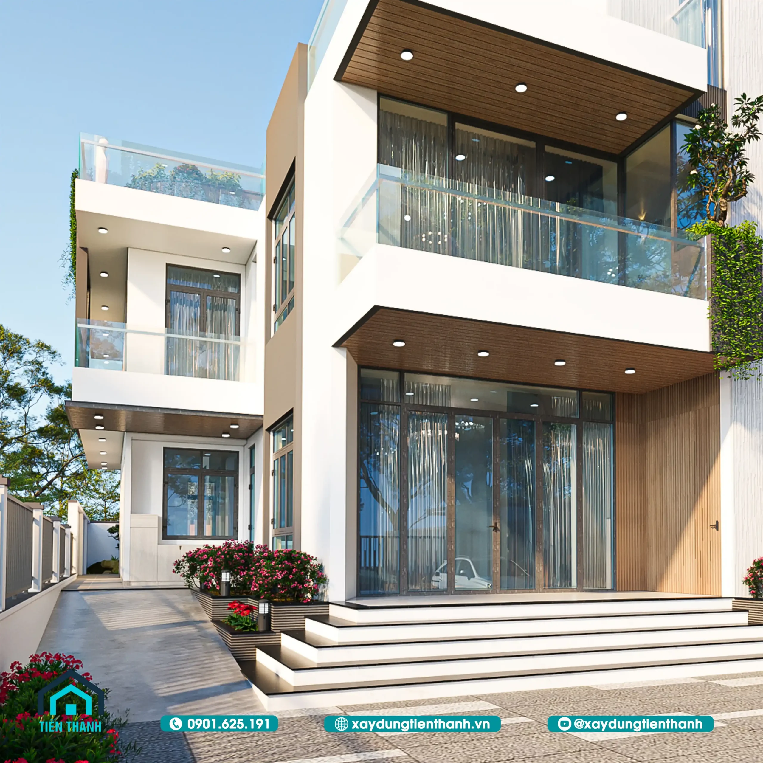 Biệt Thự Hiện Đại 3 Tầng: Xu Hướng Thiết Kế Và Thi Công Trọn Gói biet thu hien dai 3 tang 12 scaled - Biệt Thự Hiện Đại 3 Tầng: Xu Hướng Thiết Kế Và Thi Công Trọn Gói