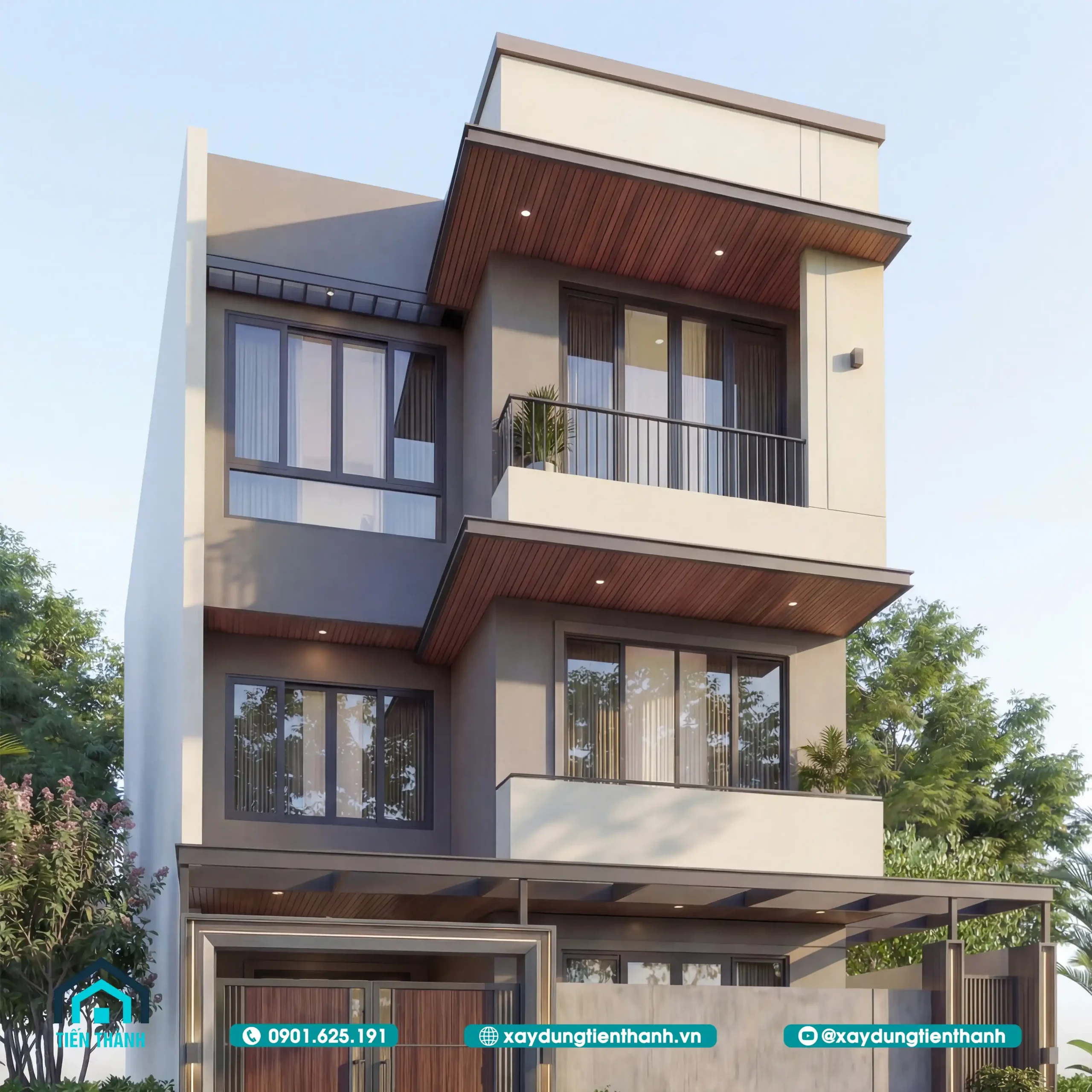 Mẫu Nhà Mặt Tiền 8m 3 Tầng Hiện Đại: Kiến Trúc Đẳng Cấp mau mat tien 8m 3 tang 8 scaled - Mẫu Nhà Mặt Tiền 8m 3 Tầng Hiện Đại: Kiến Trúc Đẳng Cấp