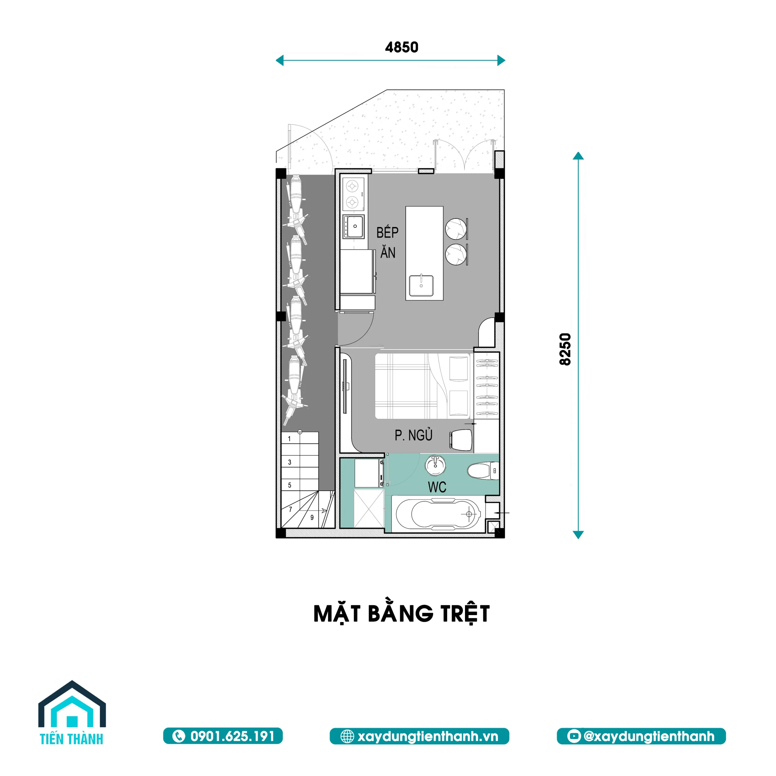 Mẫu Nhà 3 Tầng 5x8m Hiện Đại: Tối Ưu Cho Diện Tích Nhỏ mau nha 3 tang 5x8m 1 scaled - Mẫu Nhà 3 Tầng 5x8m Hiện Đại: Tối Ưu Cho Diện Tích Nhỏ