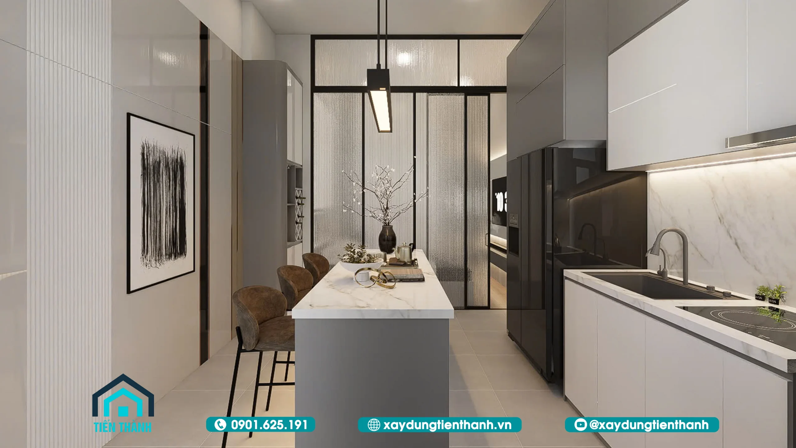 Mẫu Nhà 3 Tầng 5x8m Hiện Đại: Tối Ưu Cho Diện Tích Nhỏ mau nha 3 tang 5x8m 10 scaled - Mẫu Nhà 3 Tầng 5x8m Hiện Đại: Tối Ưu Cho Diện Tích Nhỏ