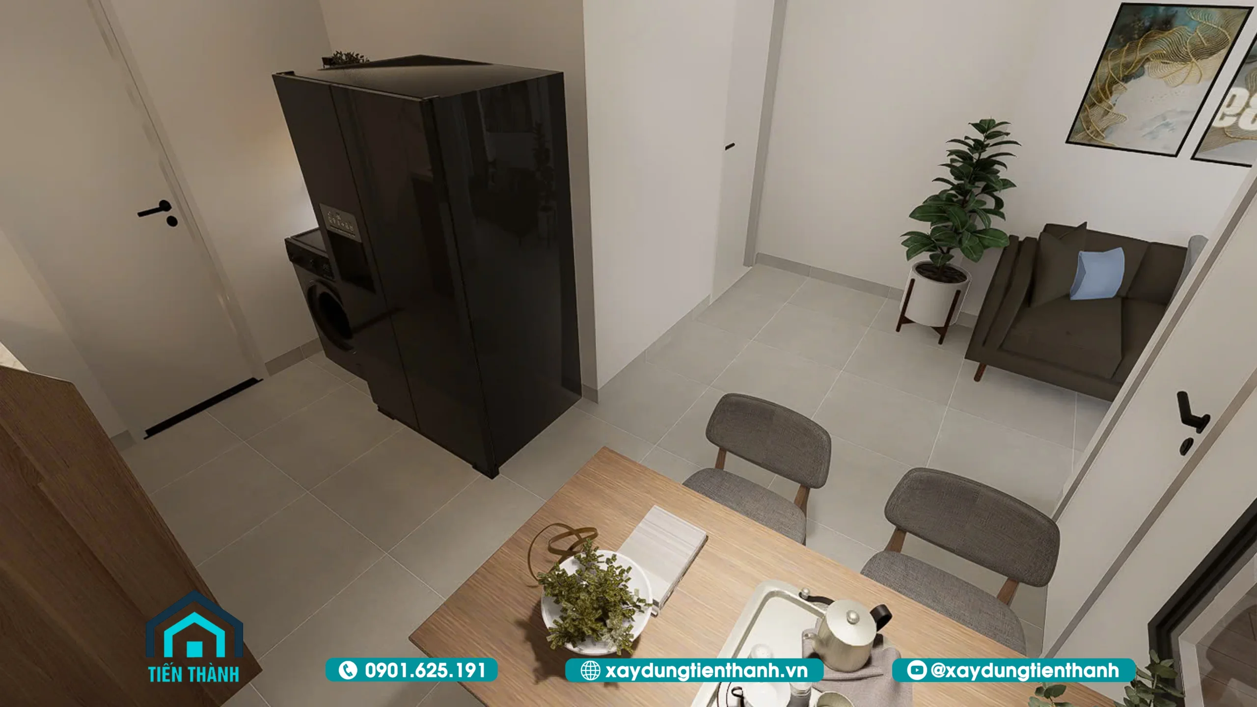 Mẫu Nhà 3 Tầng 5x8m Hiện Đại: Tối Ưu Cho Diện Tích Nhỏ mau nha 3 tang 5x8m 24 scaled - Mẫu Nhà 3 Tầng 5x8m Hiện Đại: Tối Ưu Cho Diện Tích Nhỏ