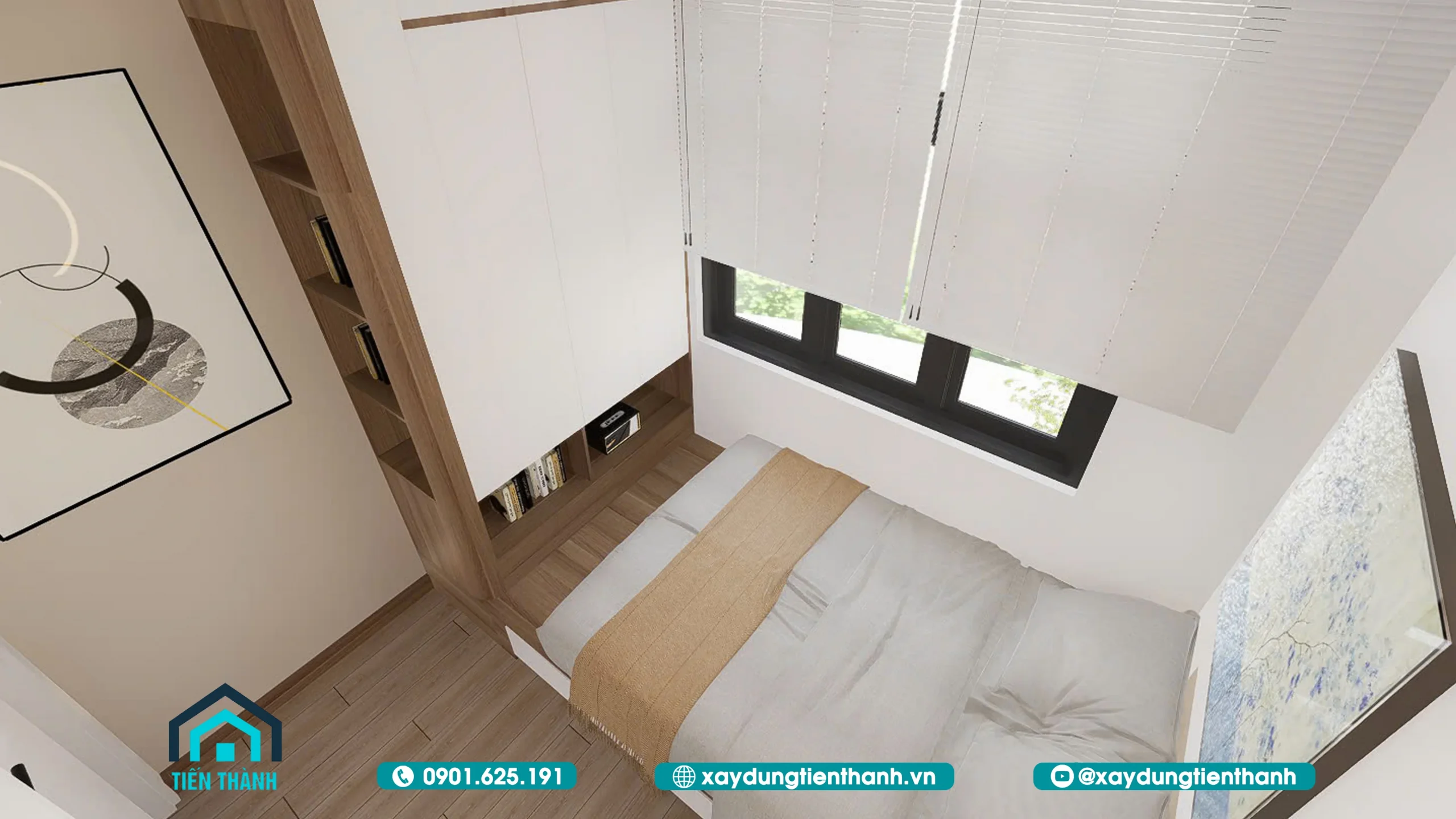 Mẫu Nhà 3 Tầng 5x8m Hiện Đại: Tối Ưu Cho Diện Tích Nhỏ mau nha 3 tang 5x8m 26 scaled - Mẫu Nhà 3 Tầng 5x8m Hiện Đại: Tối Ưu Cho Diện Tích Nhỏ