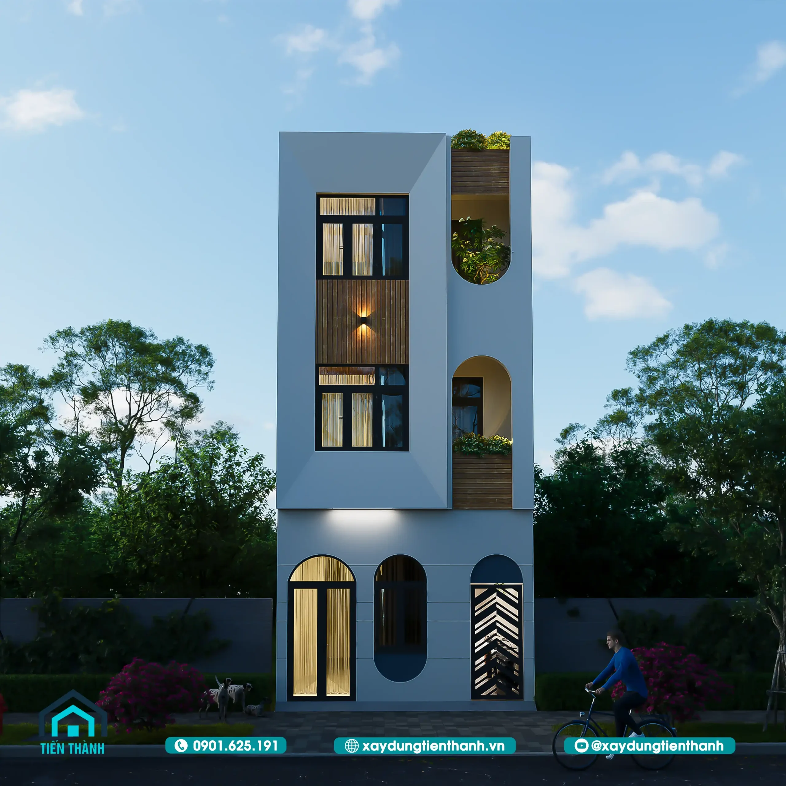 Mẫu Nhà 3 Tầng 5x8m Hiện Đại: Tối Ưu Cho Diện Tích Nhỏ mau nha 3 tang 5x8m 8 scaled - Mẫu Nhà 3 Tầng 5x8m Hiện Đại: Tối Ưu Cho Diện Tích Nhỏ