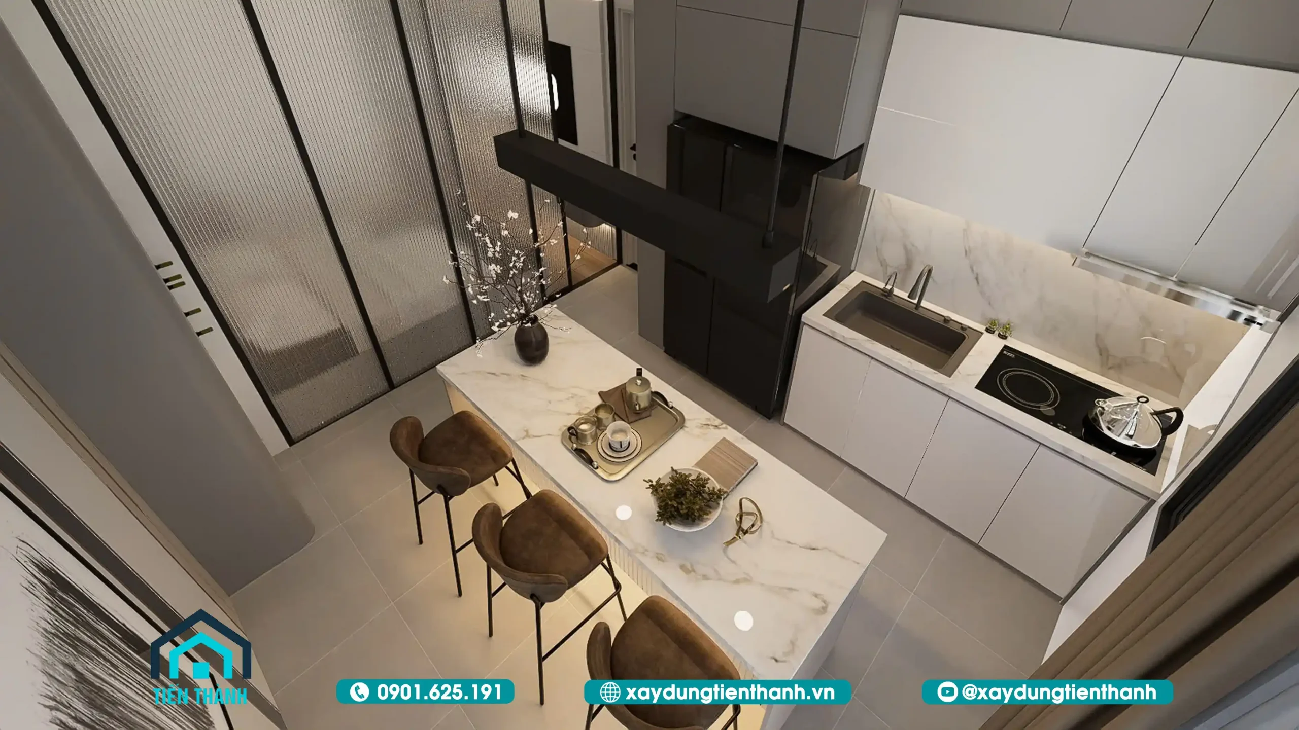 Mẫu Nhà 3 Tầng 5x8m Hiện Đại: Tối Ưu Cho Diện Tích Nhỏ mau nha 3 tang 5x8m 9 scaled - Mẫu Nhà 3 Tầng 5x8m Hiện Đại: Tối Ưu Cho Diện Tích Nhỏ