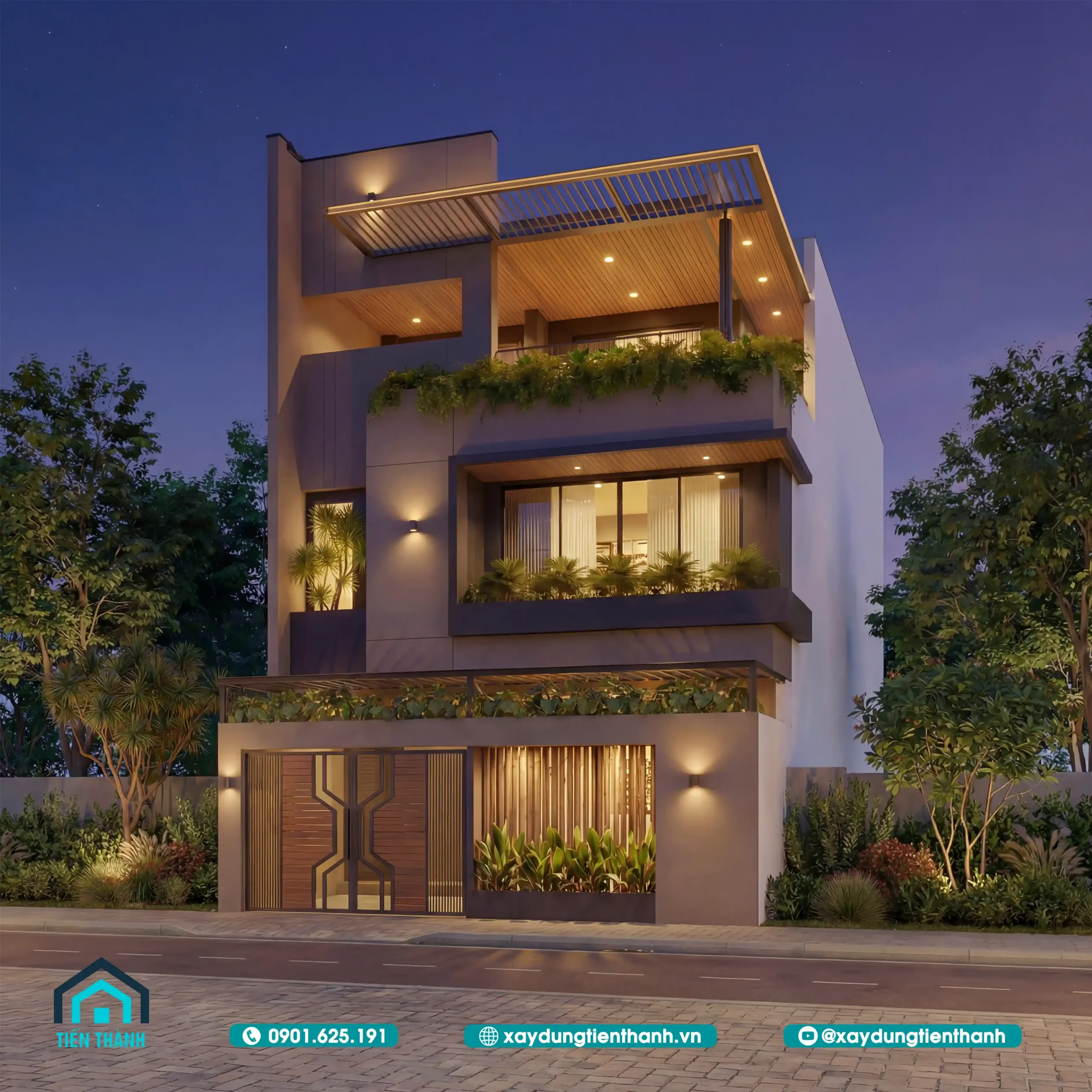 Mẫu Nhà 3 Tầng Mặt Tiền 8m Hiện Đại: Xu Hướng Kiến Trúc mau nha 3 tang mat tien 8m hien dai 11 scaled - Mẫu Nhà 3 Tầng Mặt Tiền 8m Hiện Đại: Xu Hướng Kiến Trúc