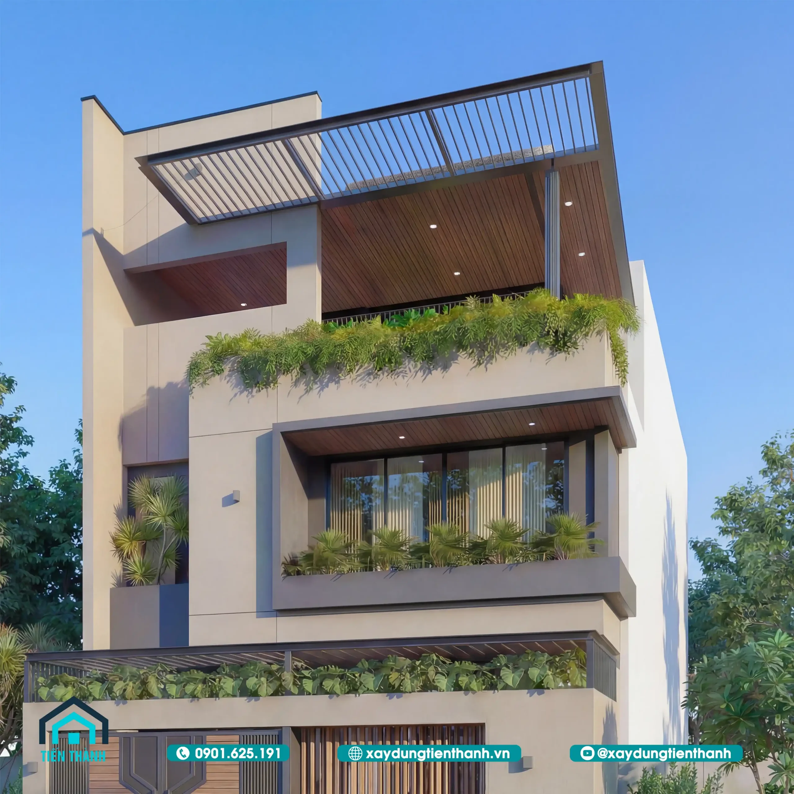 Mẫu Nhà 3 Tầng Mặt Tiền 8m Hiện Đại: Xu Hướng Kiến Trúc mau nha 3 tang mat tien 8m hien dai 8 scaled - Mẫu Nhà 3 Tầng Mặt Tiền 8m Hiện Đại: Xu Hướng Kiến Trúc