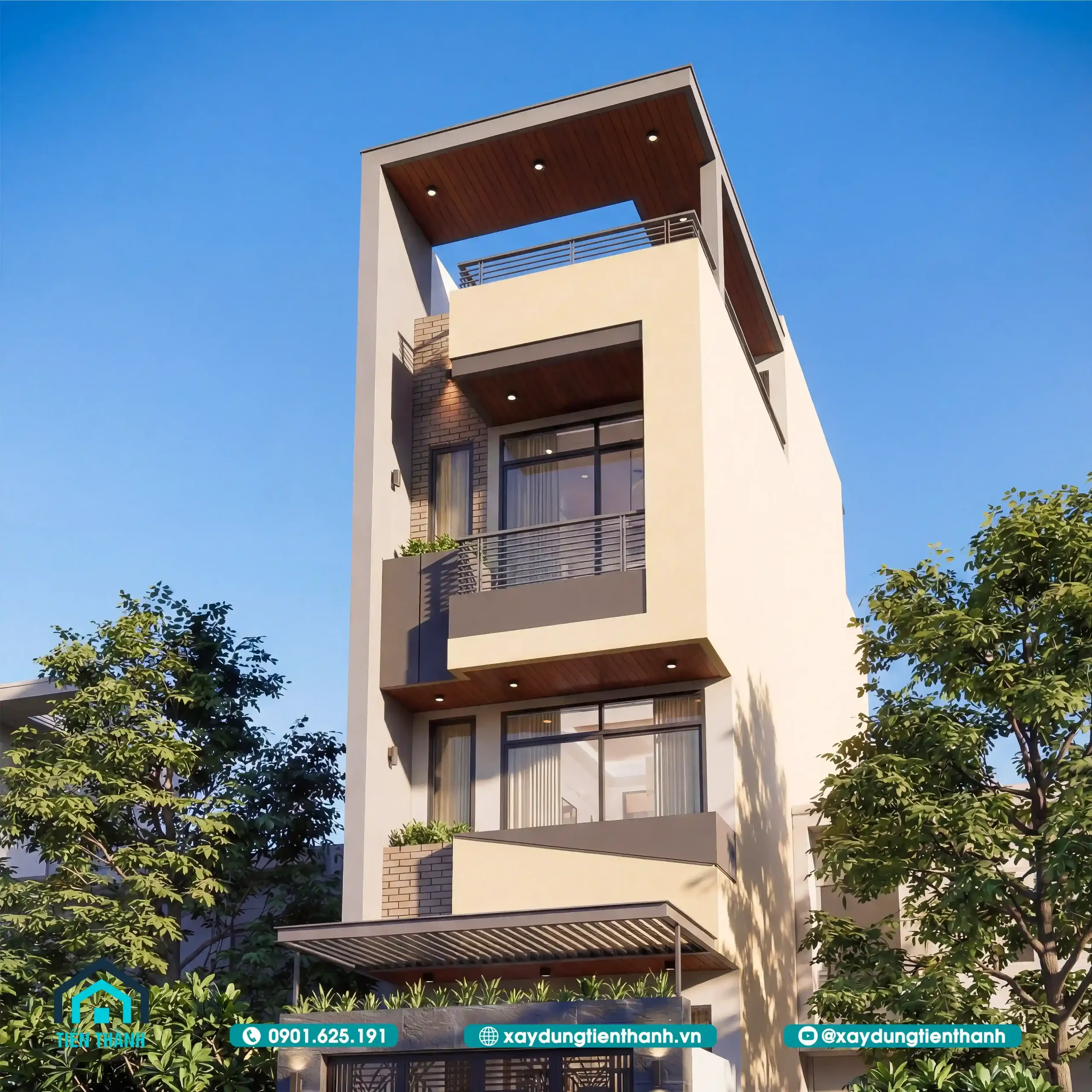 Mẫu Nhà 4 Tầng Đẹp 4x14m Giải Pháp Kiến Trúc Hoàn Hảo mau nha 4 tang dep 10 scaled - Mẫu Nhà 4 Tầng Đẹp 4x14m Giải Pháp Kiến Trúc Hoàn Hảo