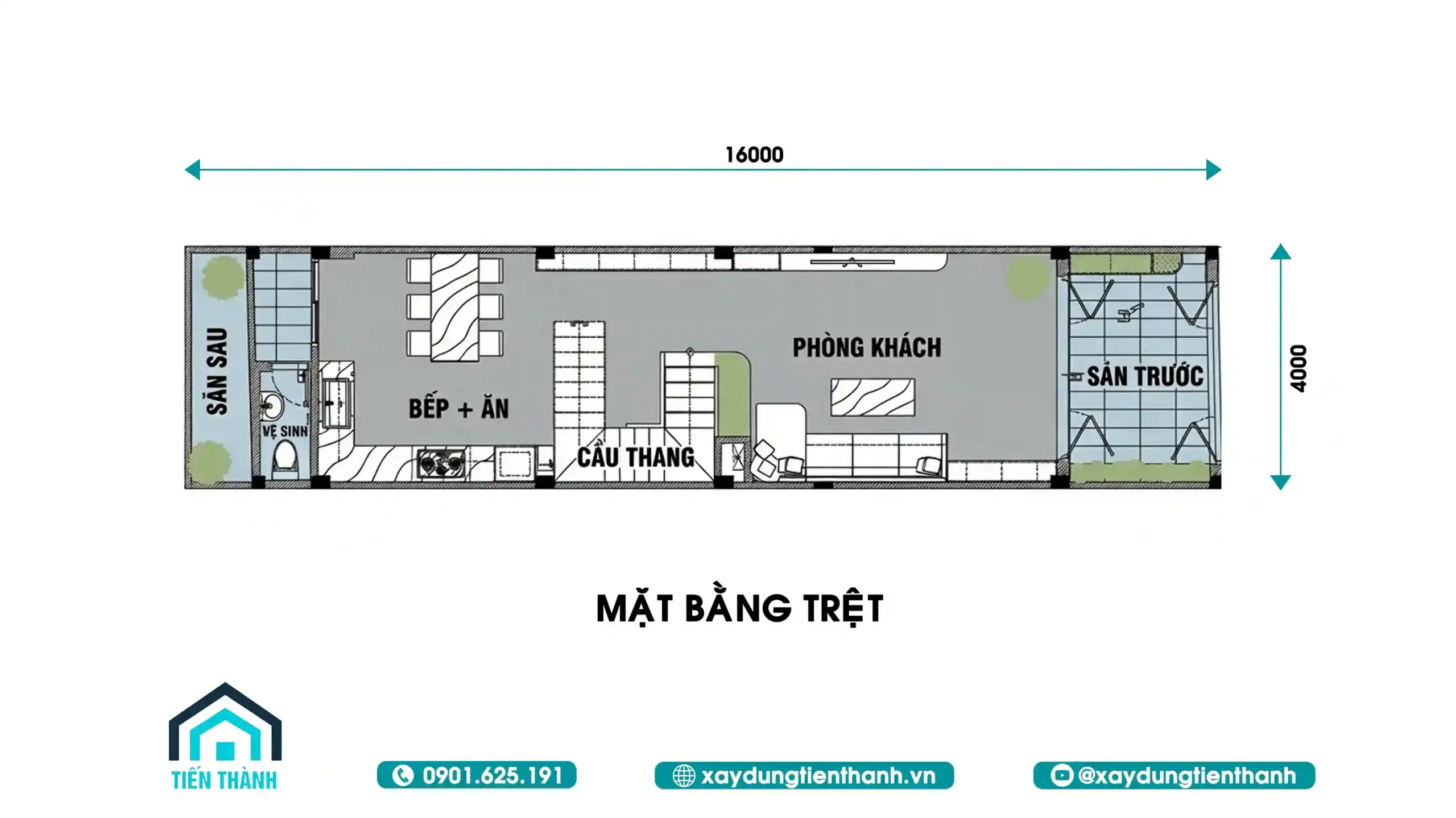 Mẫu Nhà 4 Tầng Đẹp Hiện Đại 4x16m Thiết Kế Đẳng Cấp mau nha 4 tang dep hien dai 1 scaled - Mẫu Nhà 4 Tầng Đẹp Hiện Đại 4x16m Thiết Kế Đẳng Cấp