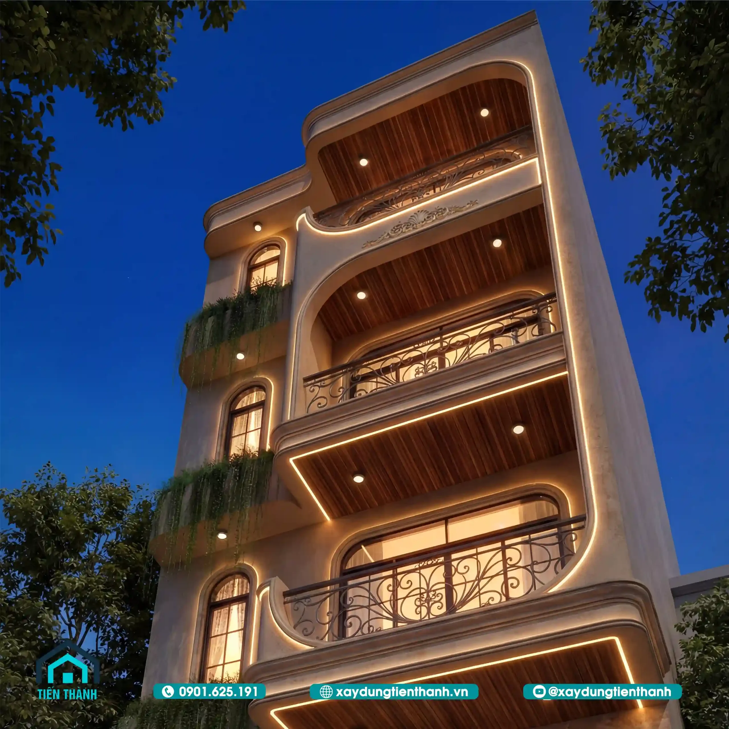 Mẫu Nhà 4 Tầng Hiện Đại: Giải Pháp Kiến Trúc Mặt tiền 6m3 mau nha 4 tang hien dai 7 scaled - Mẫu Nhà 4 Tầng Hiện Đại: Giải Pháp Kiến Trúc Mặt tiền 6m3