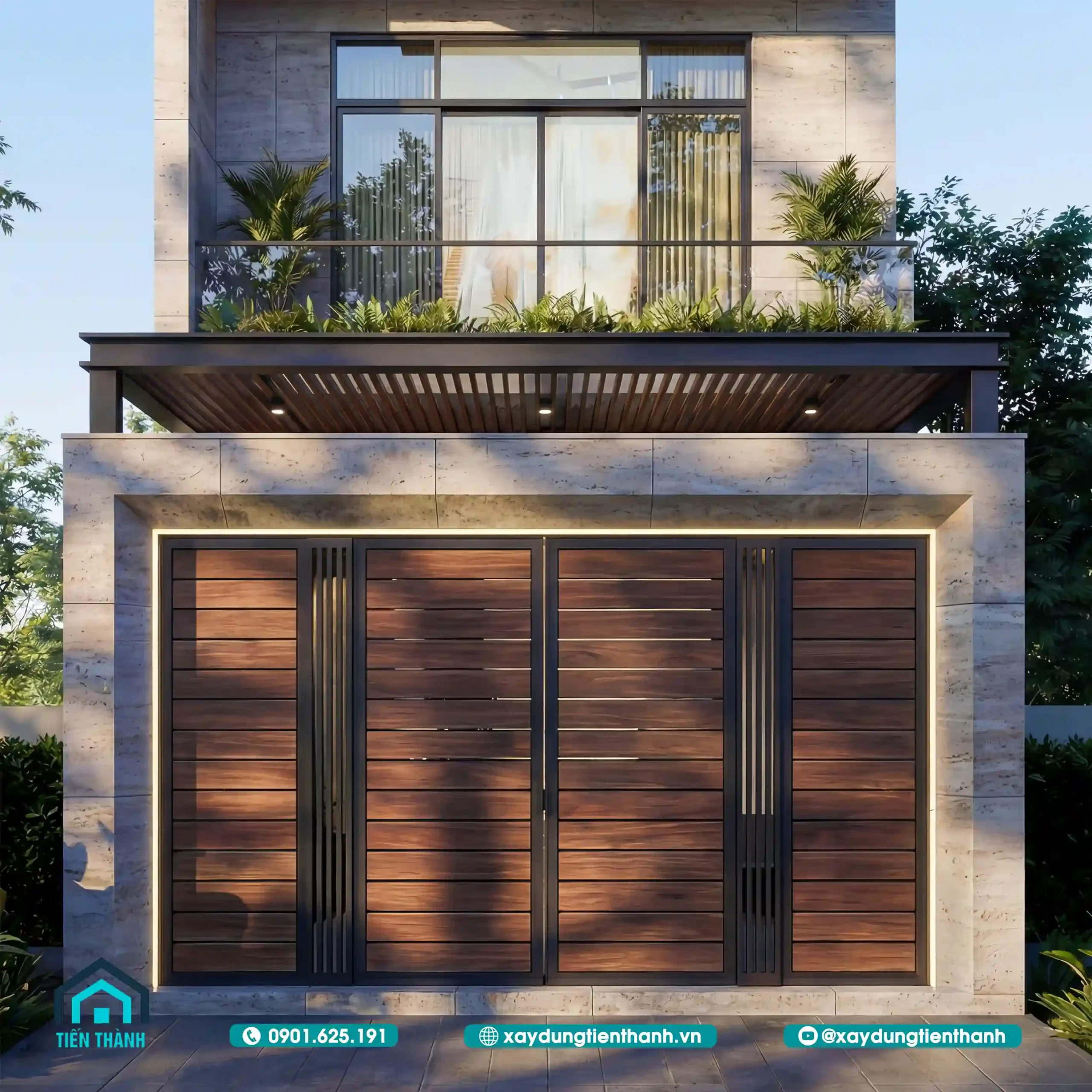 Mẫu Nhà 4 Tầng Mặt Tiền 4m Hiện Đại 4x13m: Giải Pháp Tối Ưu mau nha 4 tang mat tien 4m 8 scaled - Mẫu Nhà 4 Tầng Mặt Tiền 4m Hiện Đại 4x13m: Giải Pháp Tối Ưu