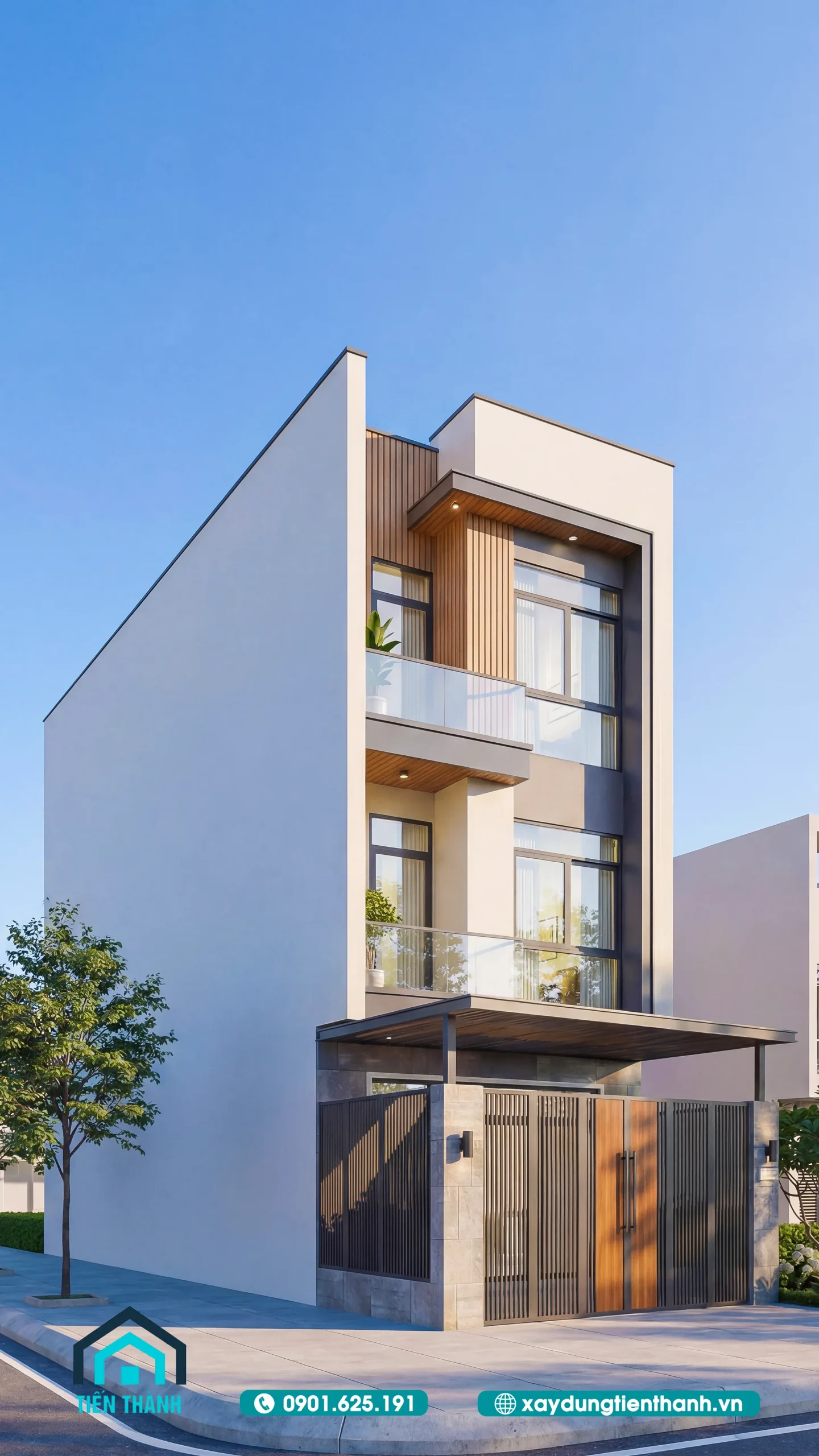 Mẫu Nhà 5x18m 3 Tầng Đẹp Hiện Đại Thiết Kế Tối Ưu Công Năng mau nha 5x18m 3 tang 6 scaled - Mẫu Nhà 5x18m 3 Tầng Đẹp Hiện Đại Thiết Kế Tối Ưu Công Năng