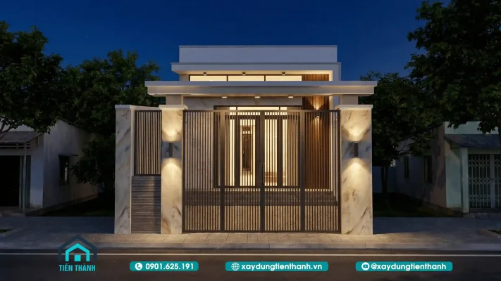 mau nha cap 4 5x20 2 phong ngu 4 5 11zon 711x400 - Mẫu nhà cấp 4 5x20 2 phòng ngủ – Giải pháp cho gia đình Việt