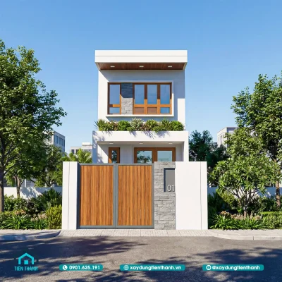 mau nha cap 4 gac lung ngang 45m 4 400x400 - Mẫu Nhà Cấp 4 Gác Lửng Ngang 4,5m: Cho Không Gian Nhỏ