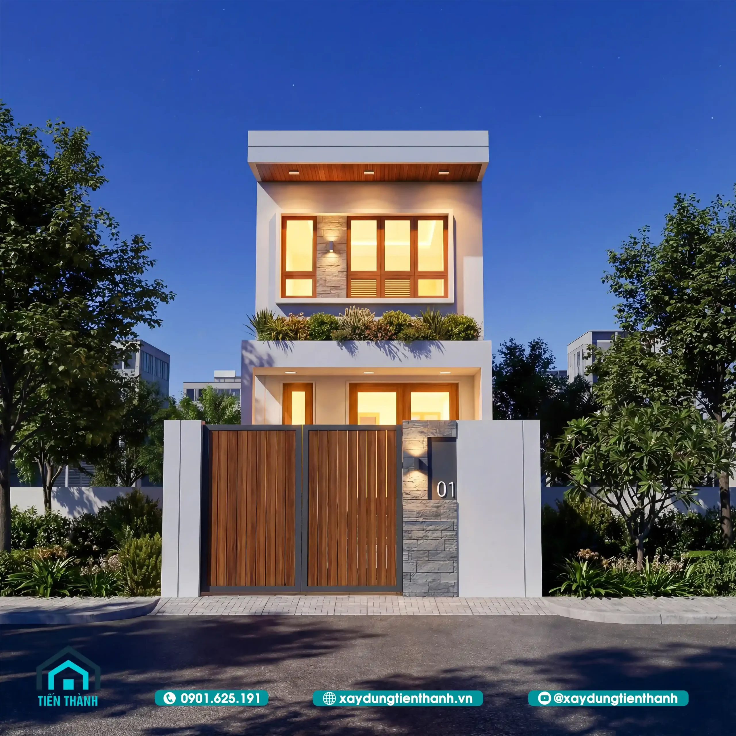 Mẫu Nhà Cấp 4 Gác Lửng Ngang 4,5m: Cho Không Gian Nhỏ mau nha cap 4 gac lung ngang 45m 6 scaled - Mẫu Nhà Cấp 4 Gác Lửng Ngang 4,5m: Cho Không Gian Nhỏ