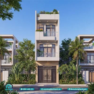 mau nha ong 3 tang mat tien 4m 5 400x400 - Mẫu Nhà Ống 3 Tầng Mặt Tiền 4m: Giải Pháp Tối Ưu Công Năng